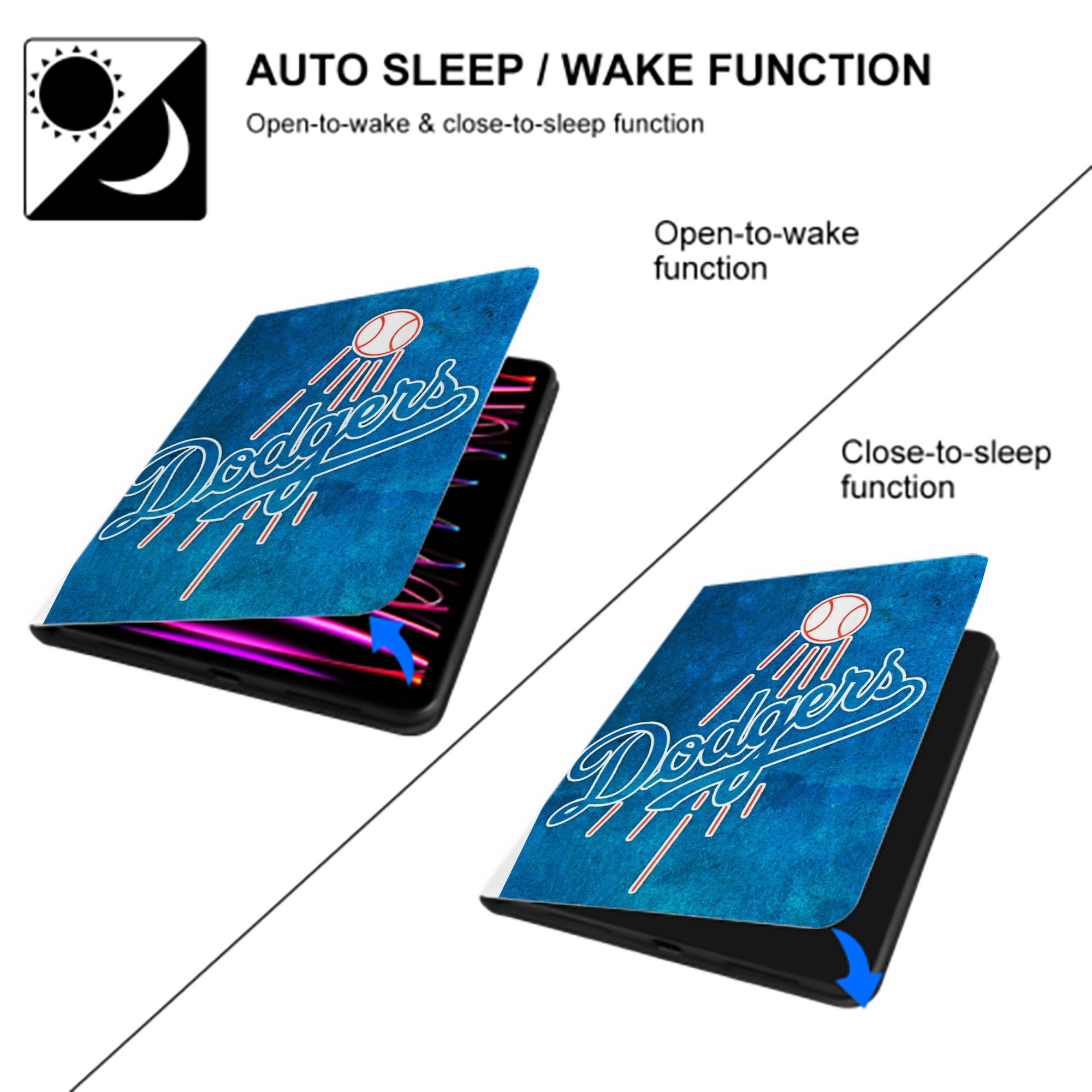  Premium Tri-Fold PU Leather & Silicone IPad Case With Pencil Slot – Fits 9.5,10.5,10.9 – Adjustable Stand, Slim, Protective