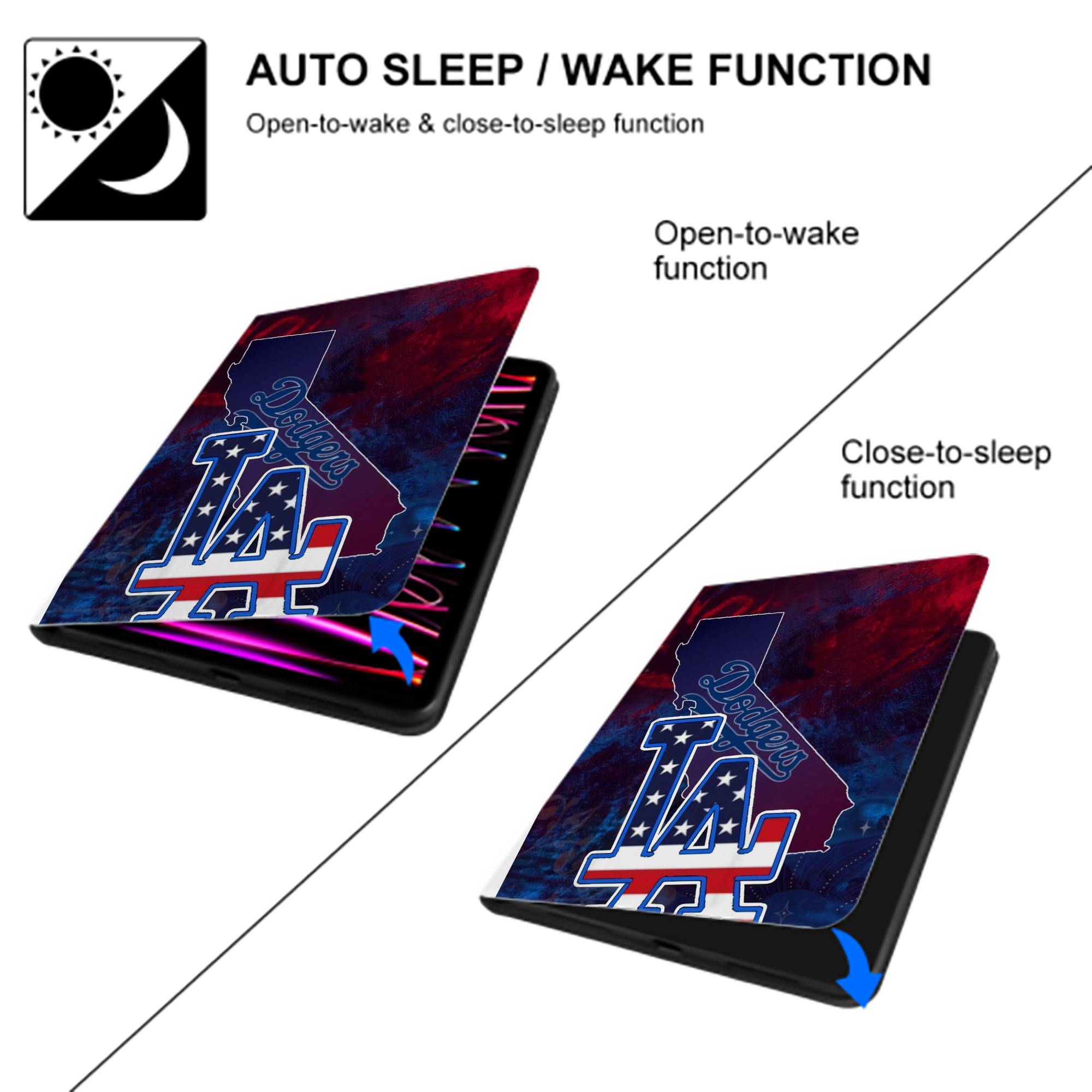  Premium Tri-Fold PU Leather & Silicone IPad Case With Pencil Slot – Fits 9.5,10.5,10.9 – Adjustable Stand, Slim, Protective