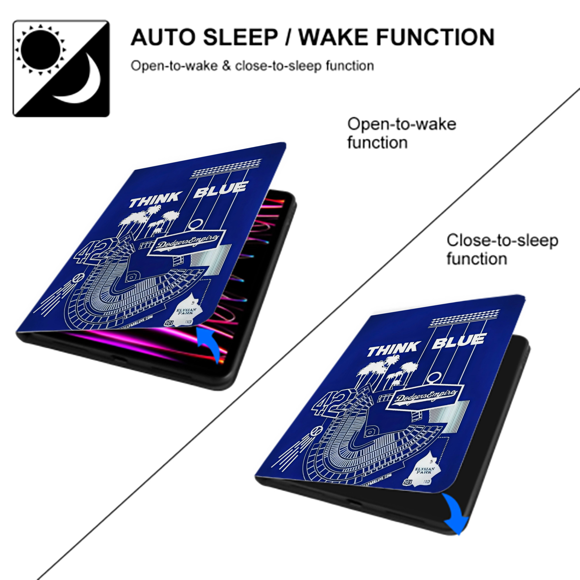  Premium Tri-Fold PU Leather & Silicone IPad Case With Pencil Slot – Fits 9.5,10.5,10.9 – Adjustable Stand, Slim, Protective