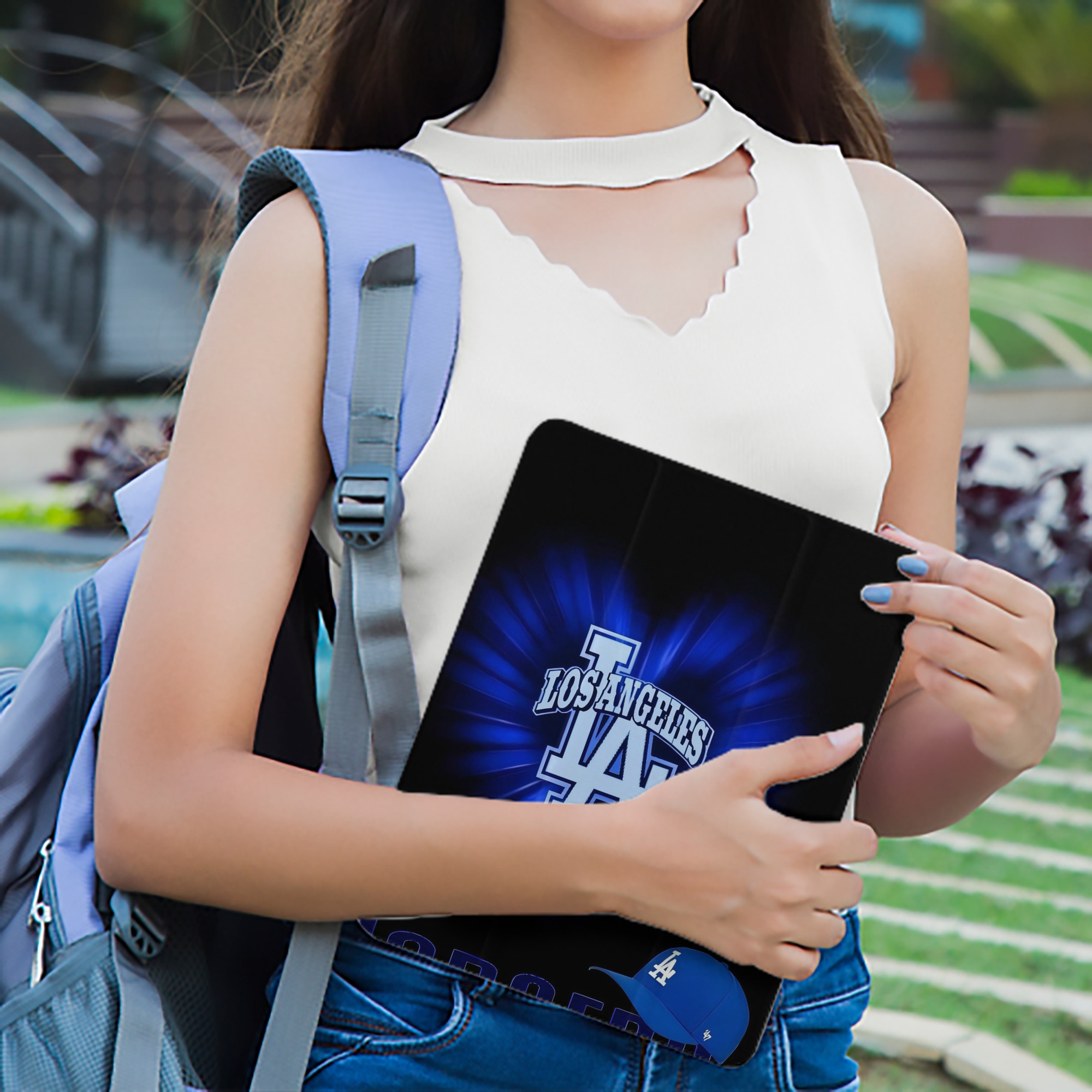  Premium Tri-Fold PU Leather & Silicone IPad Case With Pencil Slot – Fits 9.5,10.5,10.9 – Adjustable Stand, Slim, Protective