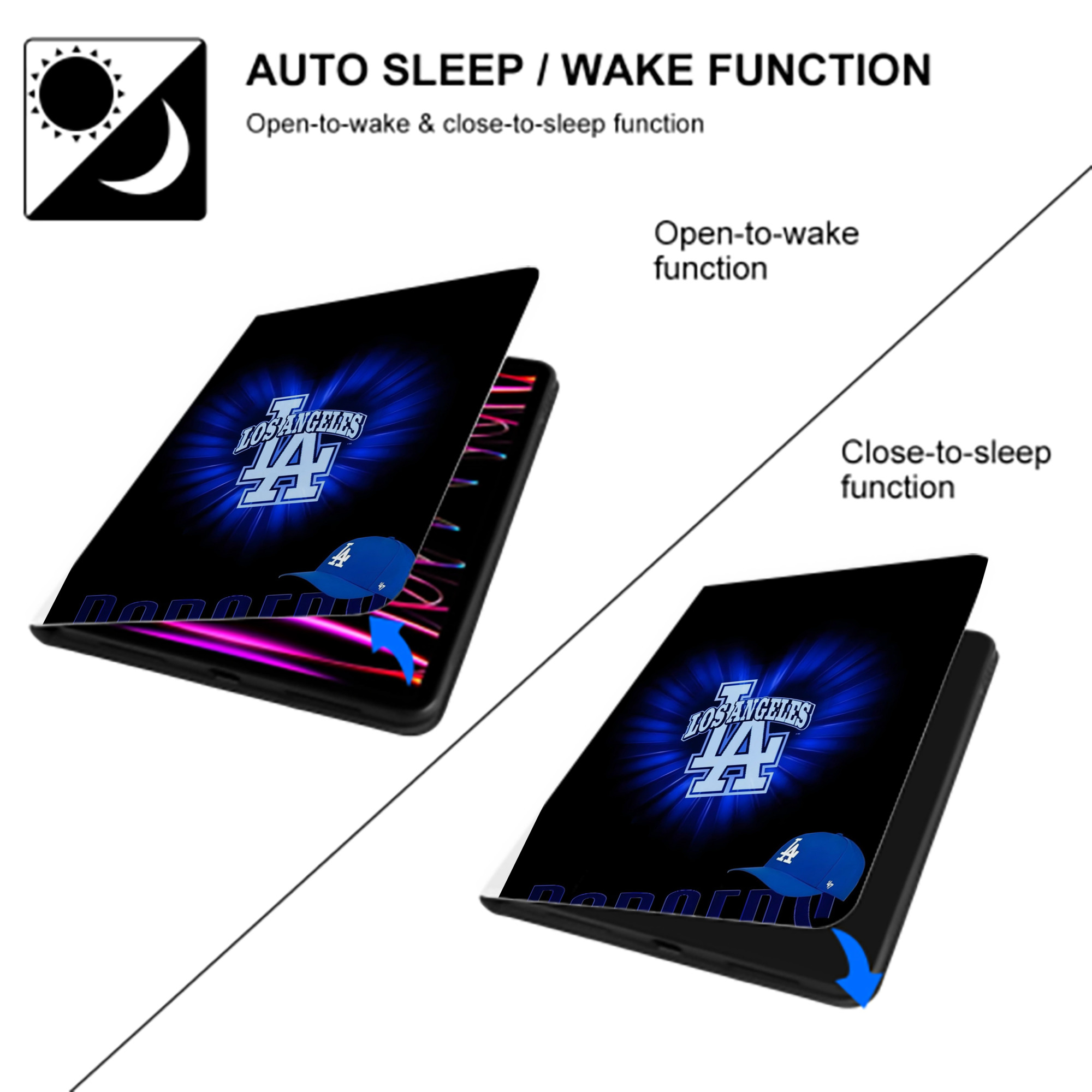  Premium Tri-Fold PU Leather & Silicone IPad Case With Pencil Slot – Fits 9.5,10.5,10.9 – Adjustable Stand, Slim, Protective