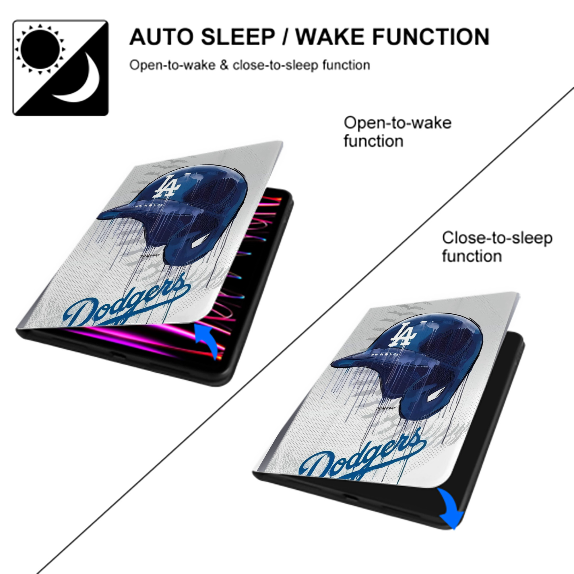  Premium Tri-Fold PU Leather & Silicone IPad Case With Pencil Slot – Fits 9.5,10.5,10.9 – Adjustable Stand, Slim, Protective