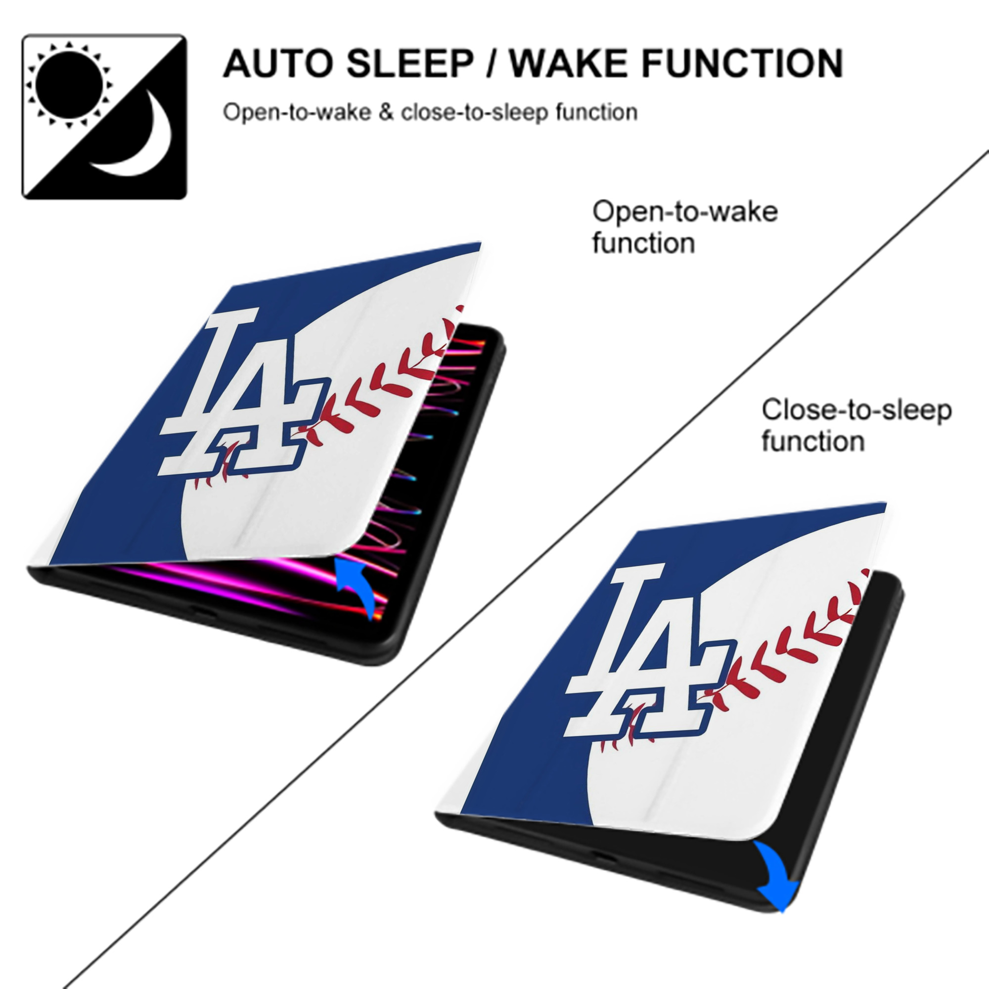  Premium Tri-Fold PU Leather & Silicone IPad Case With Pencil Slot – Fits 9.5,10.5,10.9 – Adjustable Stand, Slim, Protective