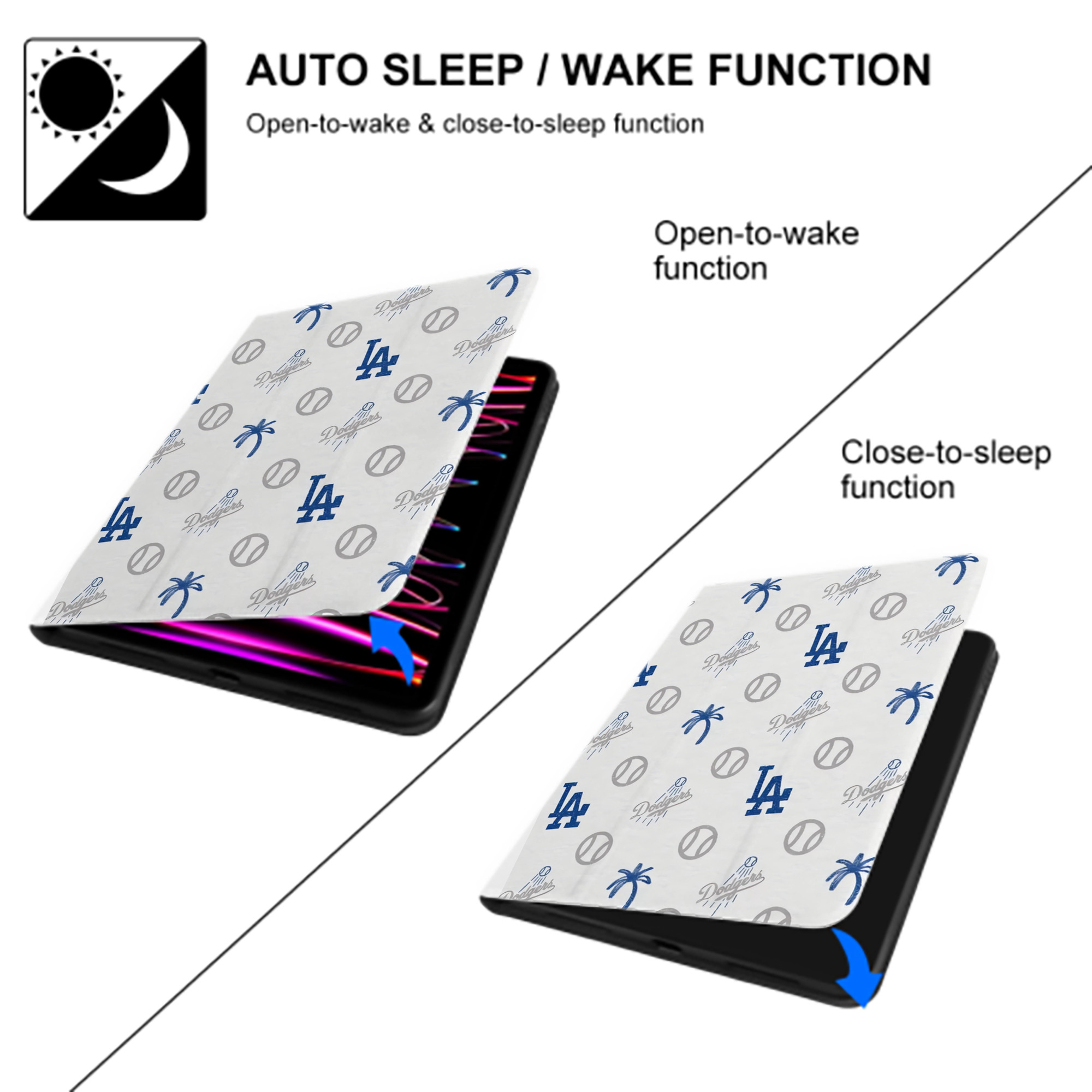  Premium Tri-Fold PU Leather & Silicone IPad Case With Pencil Slot – Fits 9.5,10.5,10.9 – Adjustable Stand, Slim, Protective