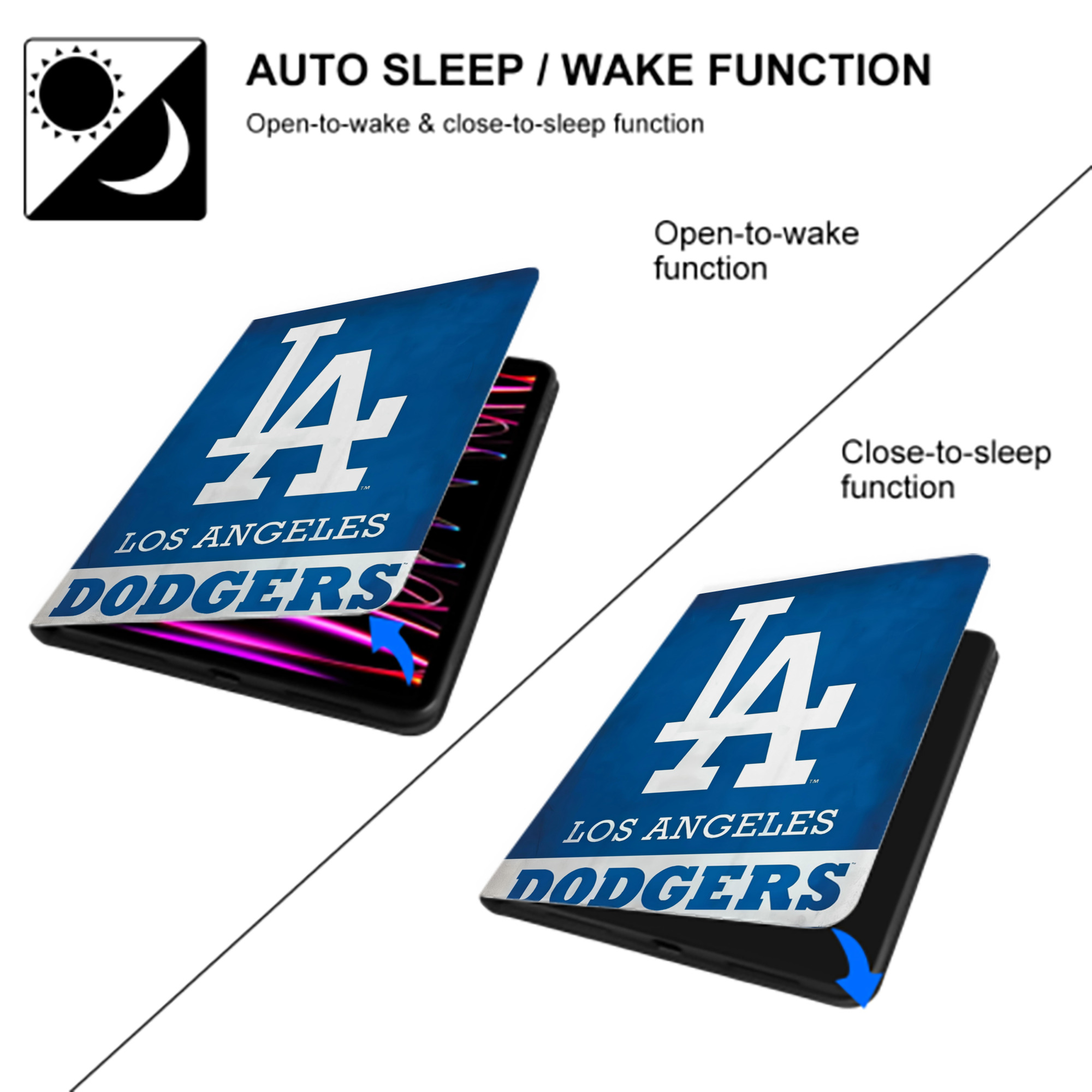  Premium Tri-Fold PU Leather & Silicone IPad Case With Pencil Slot – Fits 9.5,10.5,10.9 – Adjustable Stand, Slim, Protective