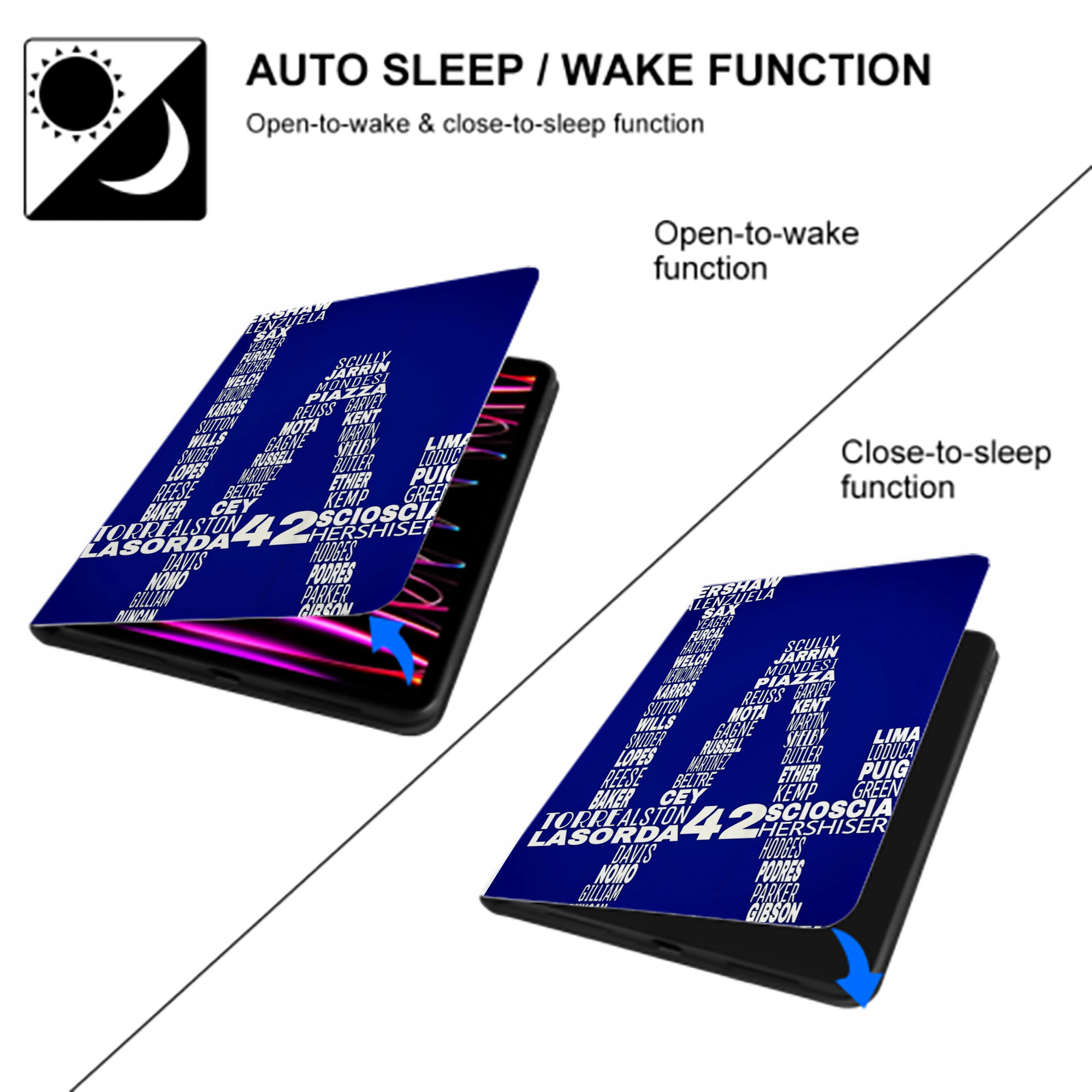  Premium Tri-Fold PU Leather & Silicone IPad Case With Pencil Slot – Fits 9.5,10.5,10.9 – Adjustable Stand, Slim, Protective