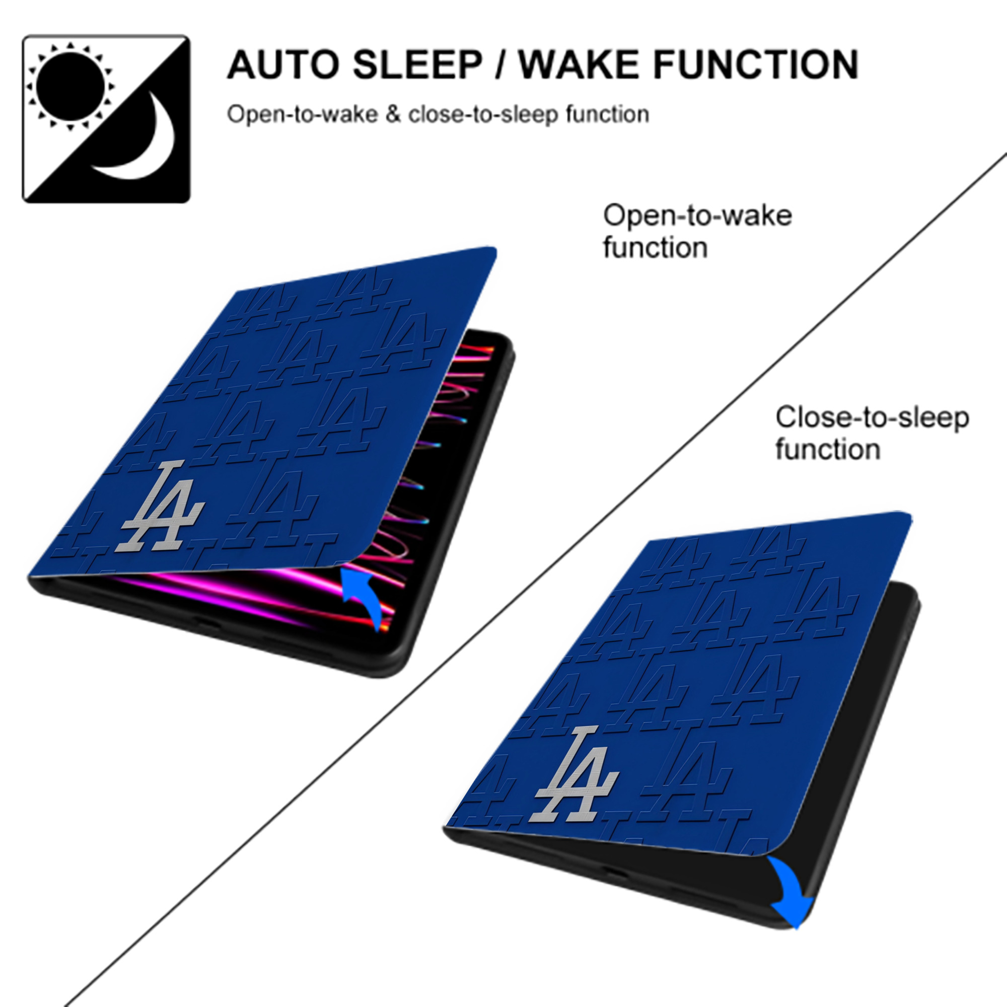  Premium Tri-Fold PU Leather & Silicone IPad Case With Pencil Slot – Fits 9.5,10.5,10.9 – Adjustable Stand, Slim, Protective