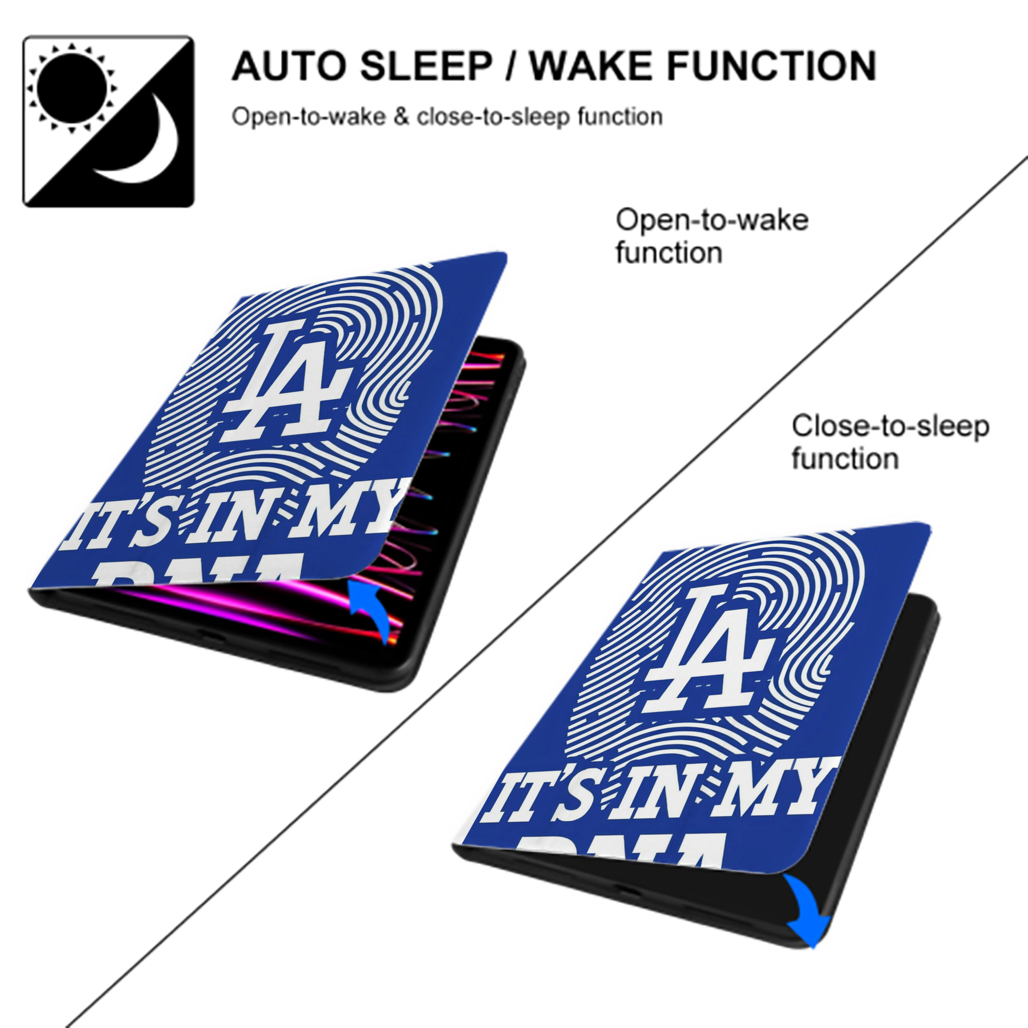  Premium Tri-Fold PU Leather & Silicone IPad Case With Pencil Slot – Fits 9.5,10.5,10.9 – Adjustable Stand, Slim, Protective