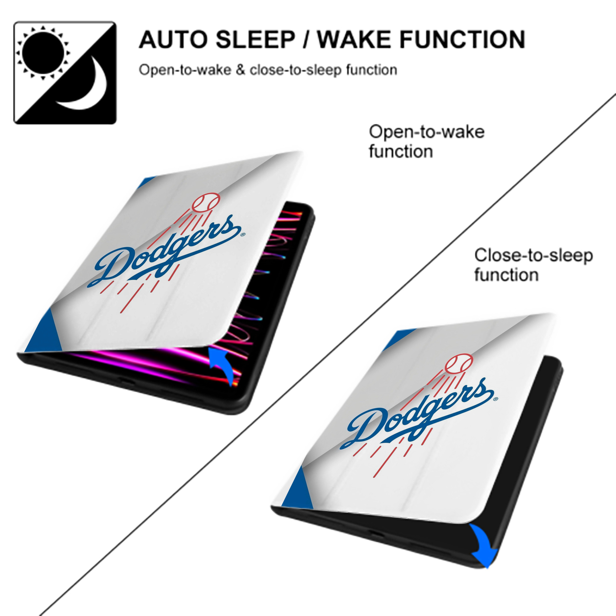  Premium Tri-Fold PU Leather & Silicone IPad Case With Pencil Slot – Fits 9.5,10.5,10.9 – Adjustable Stand, Slim, Protective