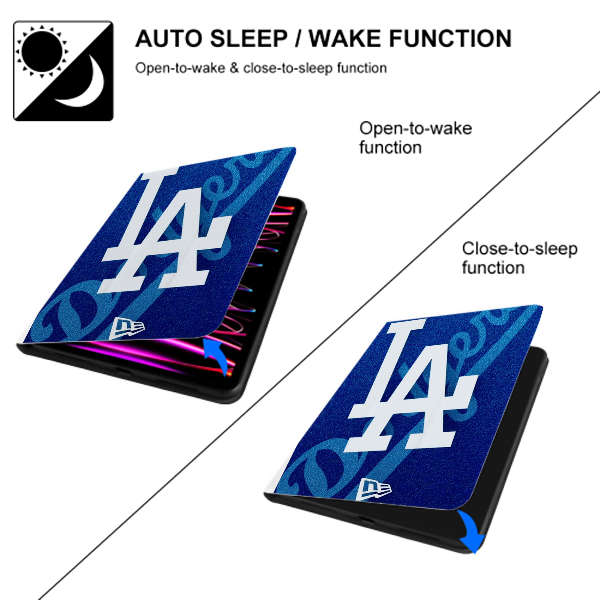  Premium Tri-Fold PU Leather & Silicone IPad Case With Pencil Slot – Fits 9.5,10.5,10.9 – Adjustable Stand, Slim, Protective