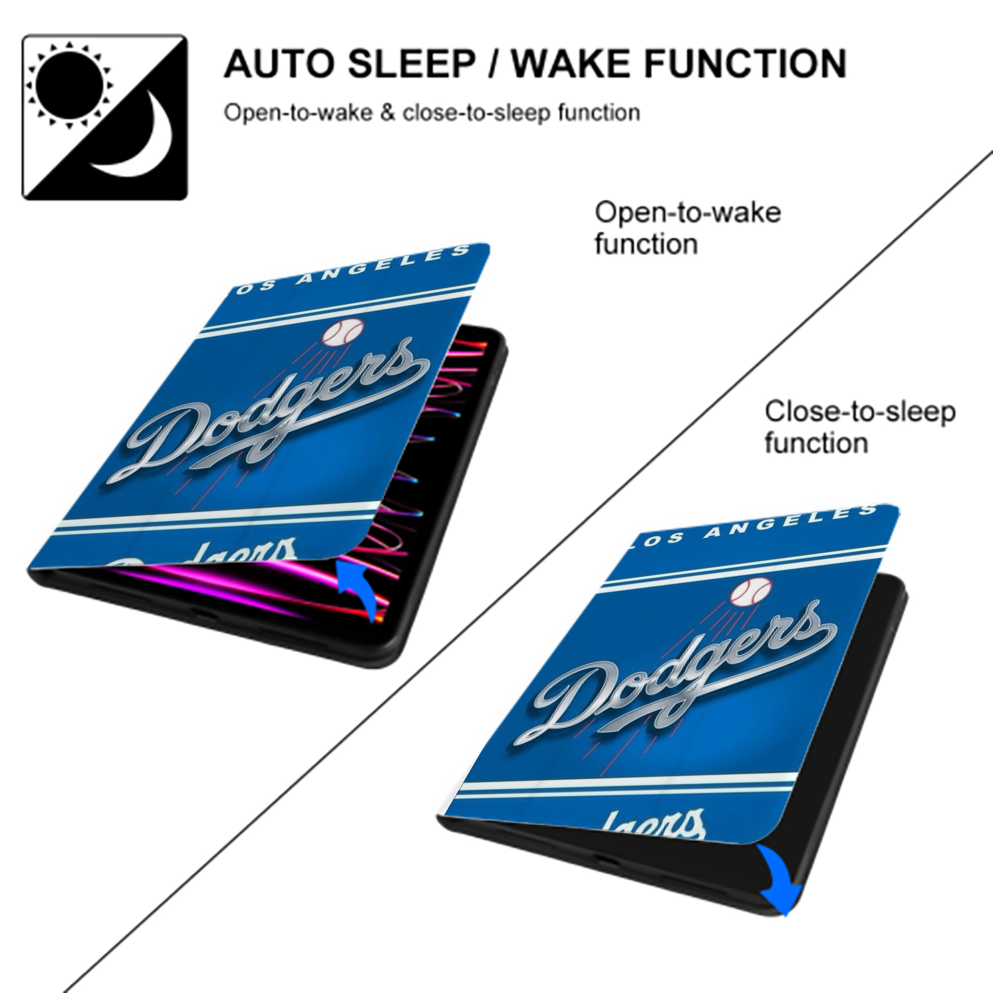  Premium Tri-Fold PU Leather & Silicone IPad Case With Pencil Slot – Fits 9.5,10.5,10.9 – Adjustable Stand, Slim, Protective