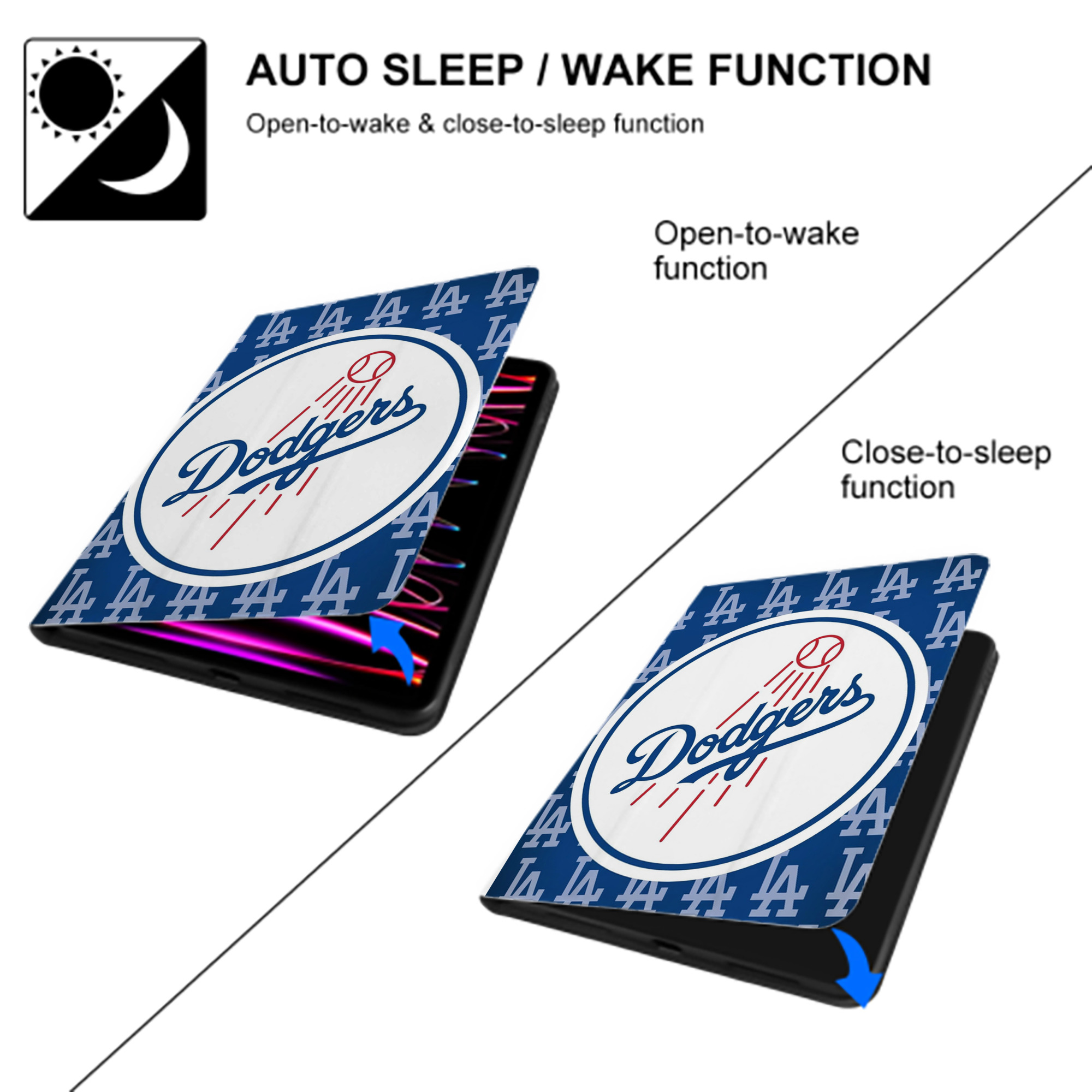  Premium Tri-Fold PU Leather & Silicone IPad Case With Pencil Slot – Fits 9.5,10.5,10.9 – Adjustable Stand, Slim, Protective