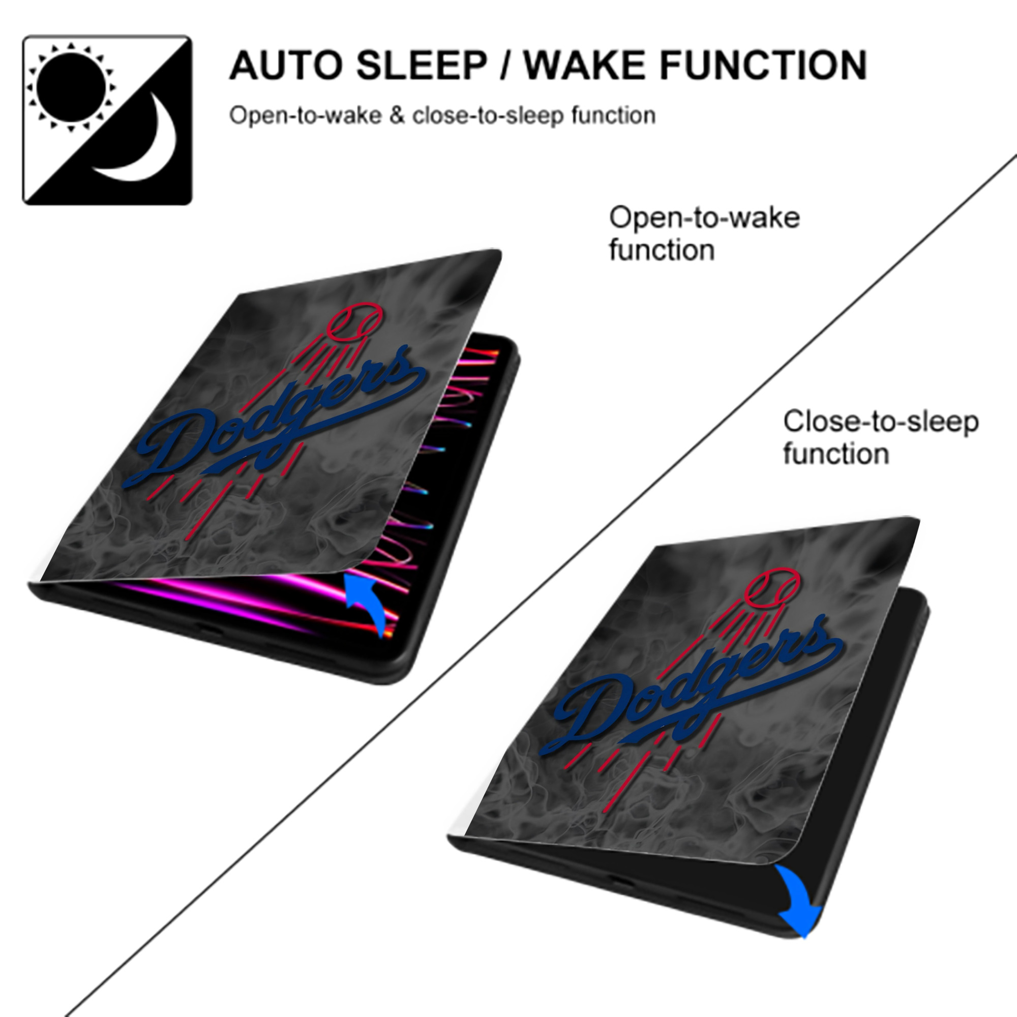  Premium Tri-Fold PU Leather & Silicone IPad Case With Pencil Slot – Fits 9.5,10.5,10.9 – Adjustable Stand, Slim, Protective