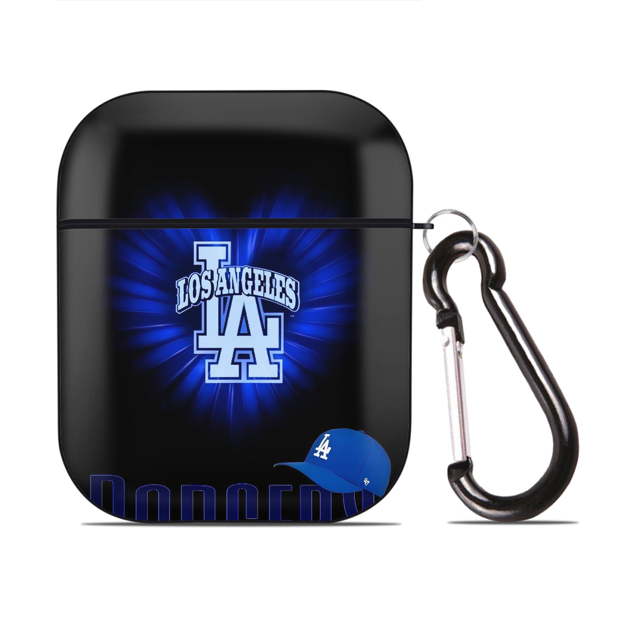  AirPods 2 Case Hard Shell Black, Flexible PC Material, Precise Cutouts, Full Protection, Anti-Fingerprint, Washable, Includes Keychain – Durable & Slim Design