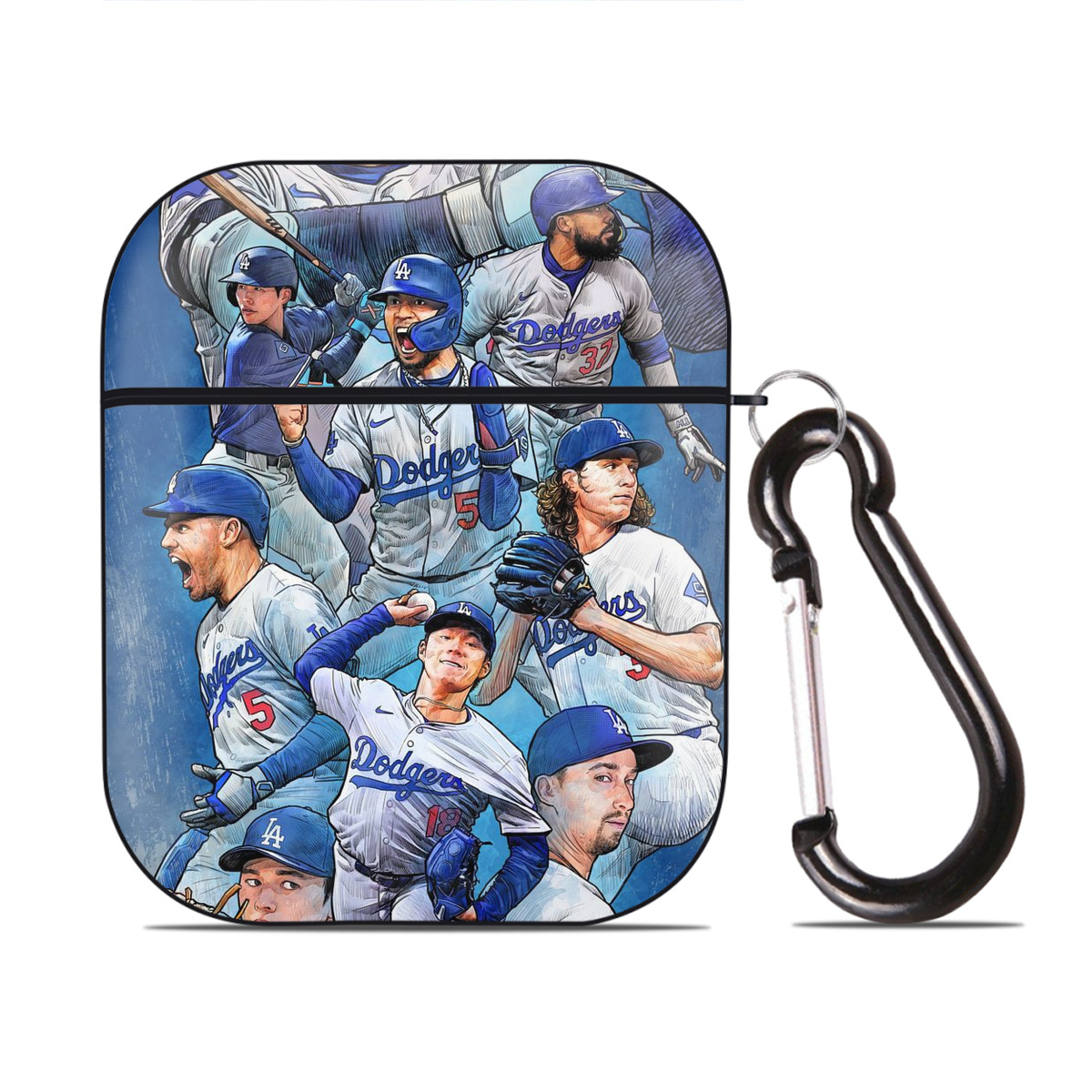  AirPods 2 Case Hard Shell Black, Flexible PC Material, Precise Cutouts, Full Protection, Anti-Fingerprint, Washable, Includes Keychain – Durable & Slim Design