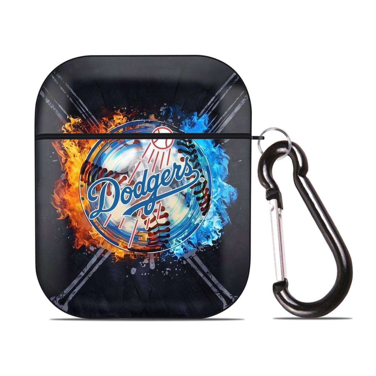  AirPods 2 Case Hard Shell Black, Flexible PC Material, Precise Cutouts, Full Protection, Anti-Fingerprint, Washable, Includes Keychain – Durable & Slim Design