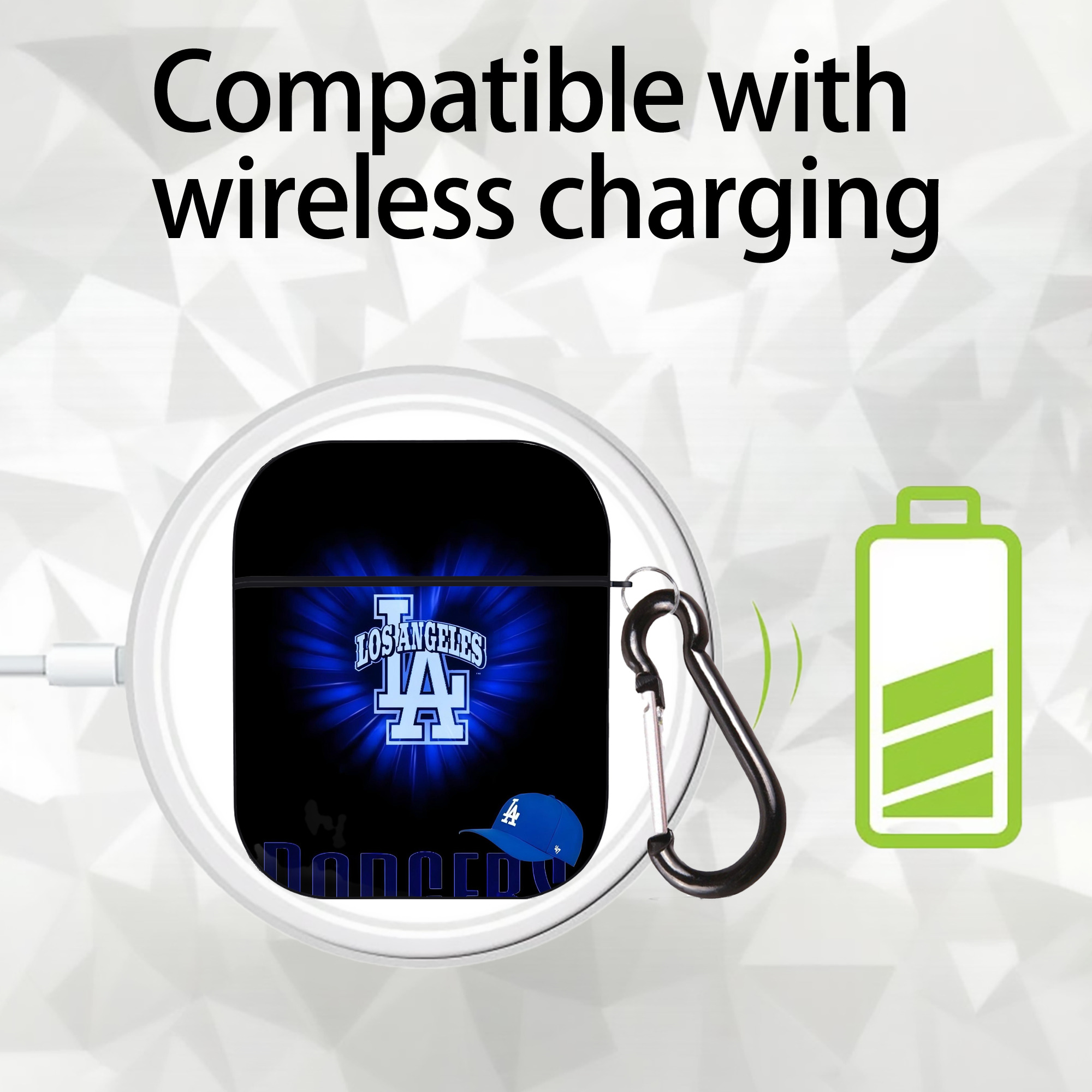  AirPods 2 Case Hard Shell Black, Flexible PC Material, Precise Cutouts, Full Protection, Anti-Fingerprint, Washable, Includes Keychain – Durable & Slim Design