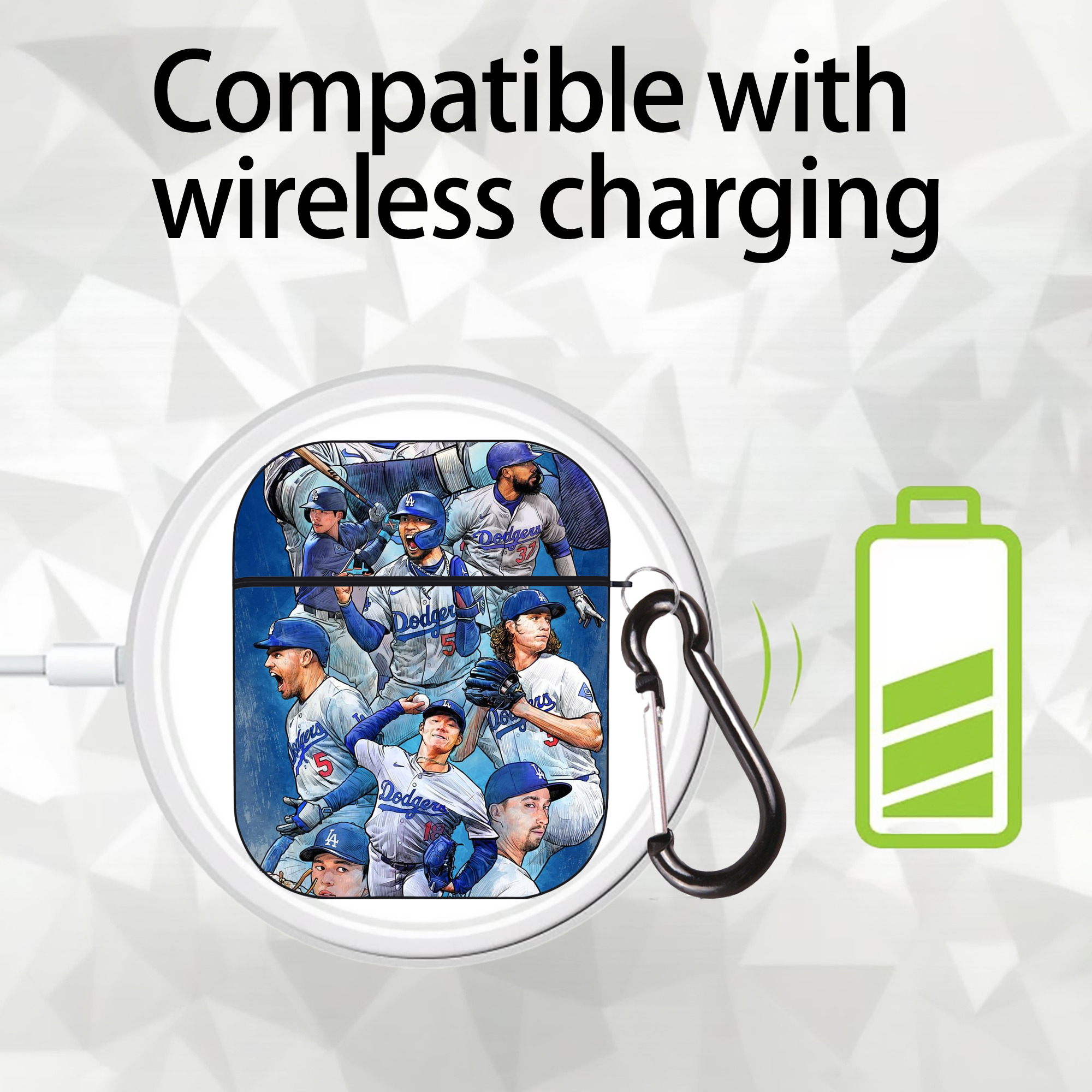  AirPods 2 Case Hard Shell Black, Flexible PC Material, Precise Cutouts, Full Protection, Anti-Fingerprint, Washable, Includes Keychain – Durable & Slim Design