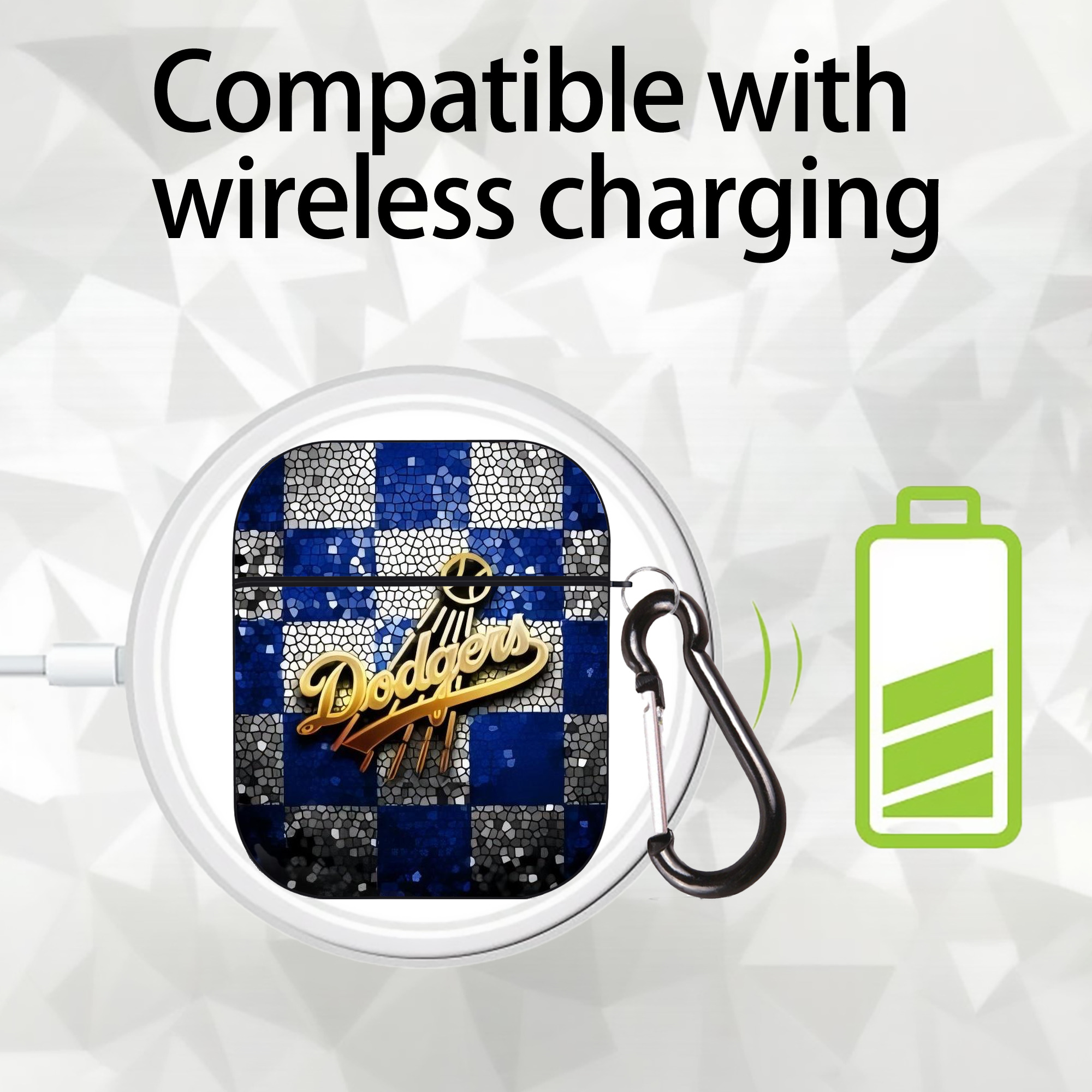  AirPods 2 Case Hard Shell Black, Flexible PC Material, Precise Cutouts, Full Protection, Anti-Fingerprint, Washable, Includes Keychain – Durable & Slim Design