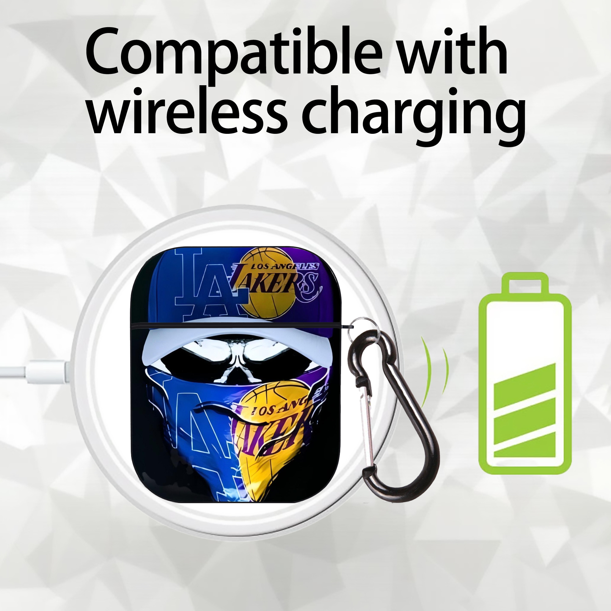  AirPods 2 Case Hard Shell Black, Flexible PC Material, Precise Cutouts, Full Protection, Anti-Fingerprint, Washable, Includes Keychain – Durable & Slim Design