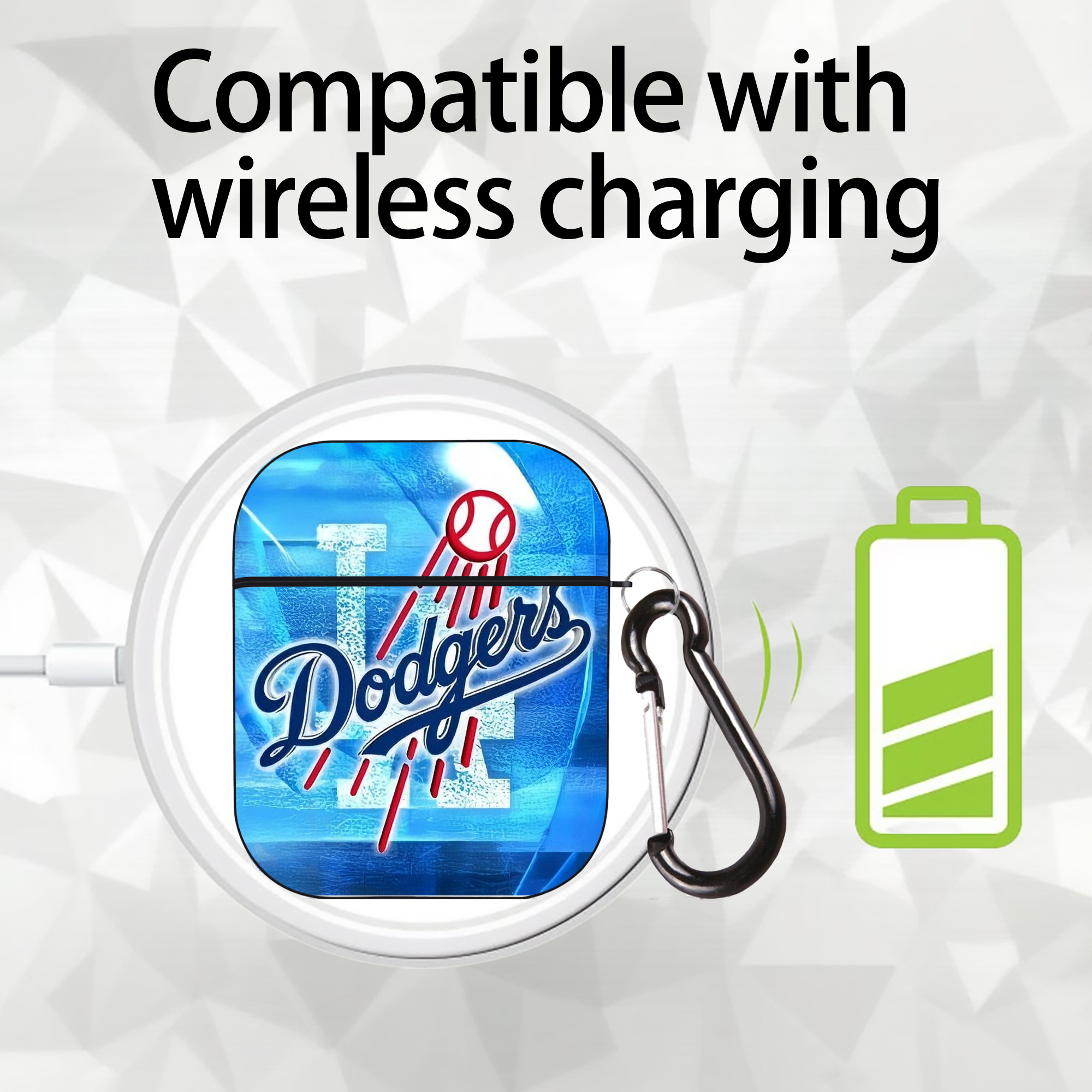  AirPods 2 Case Hard Shell Black, Flexible PC Material, Precise Cutouts, Full Protection, Anti-Fingerprint, Washable, Includes Keychain – Durable & Slim Design