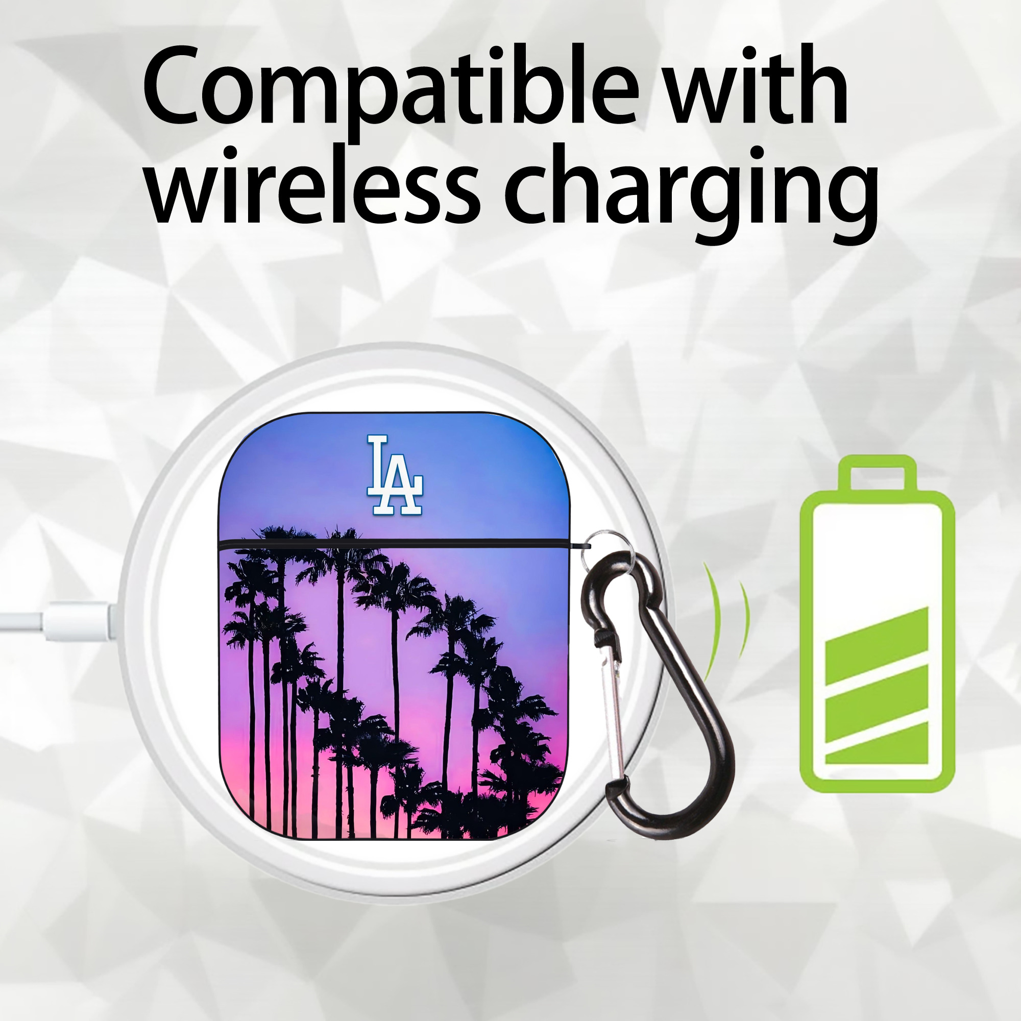  AirPods 2 Case Hard Shell Black, Flexible PC Material, Precise Cutouts, Full Protection, Anti-Fingerprint, Washable, Includes Keychain – Durable & Slim Design