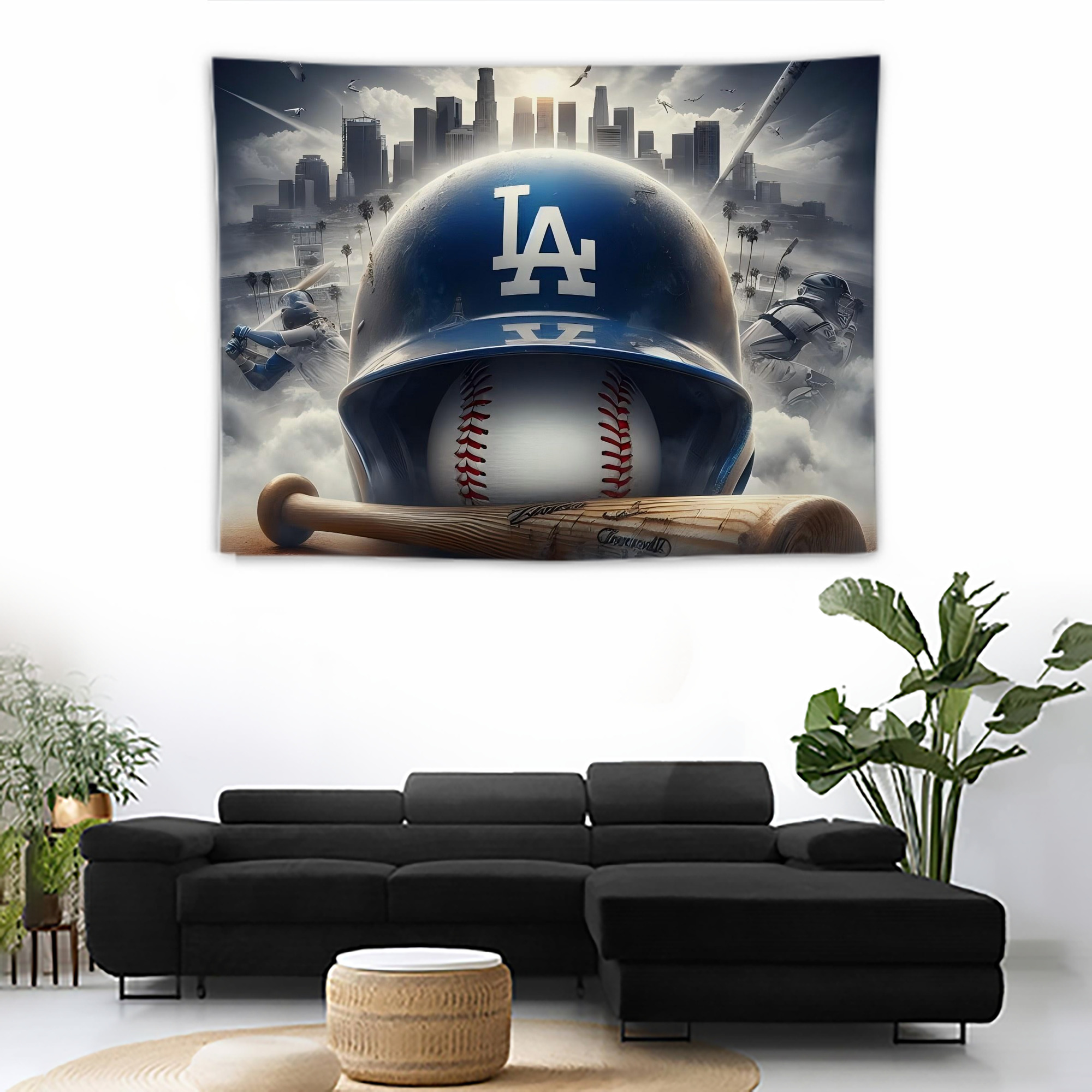  Wall Tapestry For Bedroom Aesthetic – Boho Style Polyester Fabric Wall Hanging With Hooks – 60 X 90 Inch Large Size, Lightweight, Durable, Easy To Hang