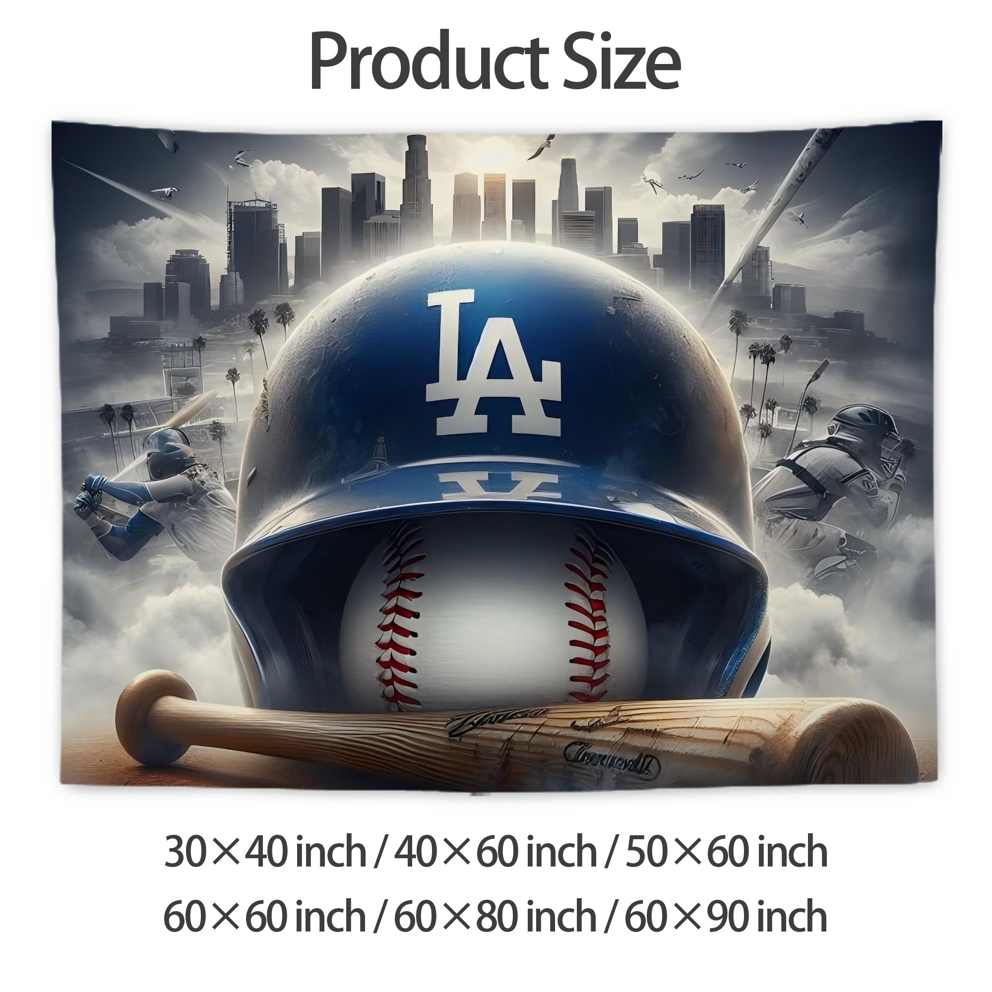  Wall Tapestry For Bedroom Aesthetic – Boho Style Polyester Fabric Wall Hanging With Hooks – 60 X 90 Inch Large Size, Lightweight, Durable, Easy To Hang