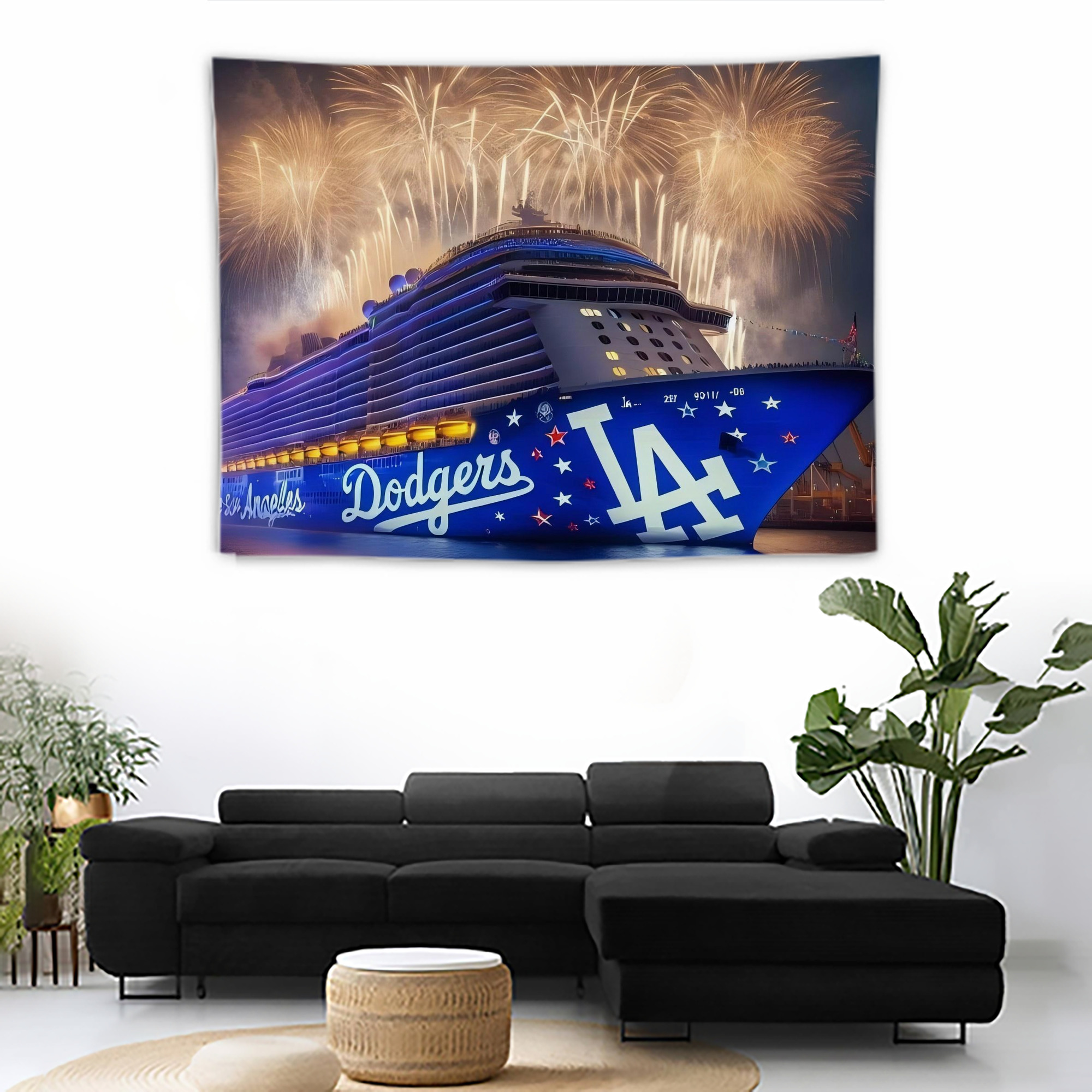  Wall Tapestry For Bedroom Aesthetic – Boho Style Polyester Fabric Wall Hanging With Hooks – 60 X 90 Inch Large Size, Lightweight, Durable, Easy To Hang