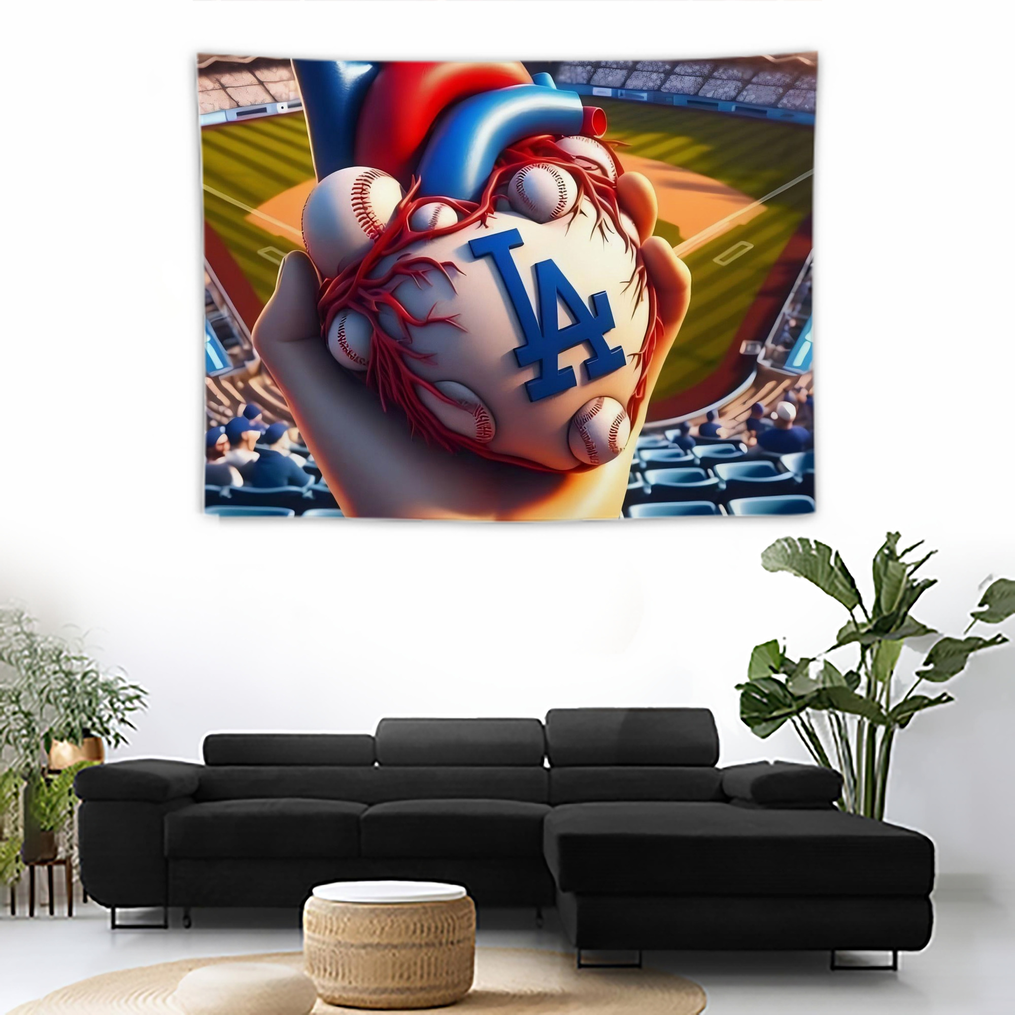  Wall Tapestry For Bedroom Aesthetic – Boho Style Polyester Fabric Wall Hanging With Hooks – 60 X 90 Inch Large Size, Lightweight, Durable, Easy To Hang