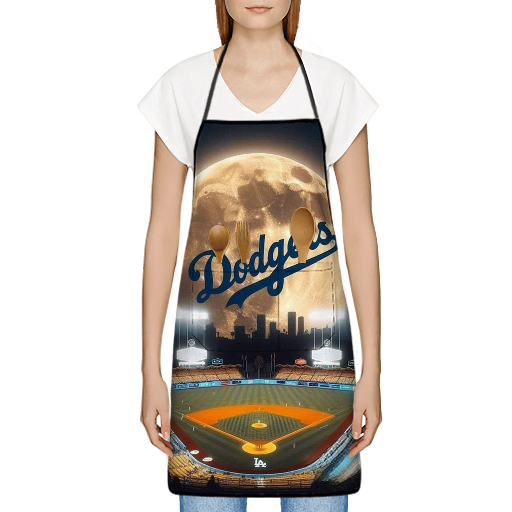  Stain-Resistant Polyester Apron With Pocket – Full Print, Waterproof, Anti-Wrinkle, Anti-Pilling – Ideal For Kitchen, BBQ, Restaurant, Salon & More