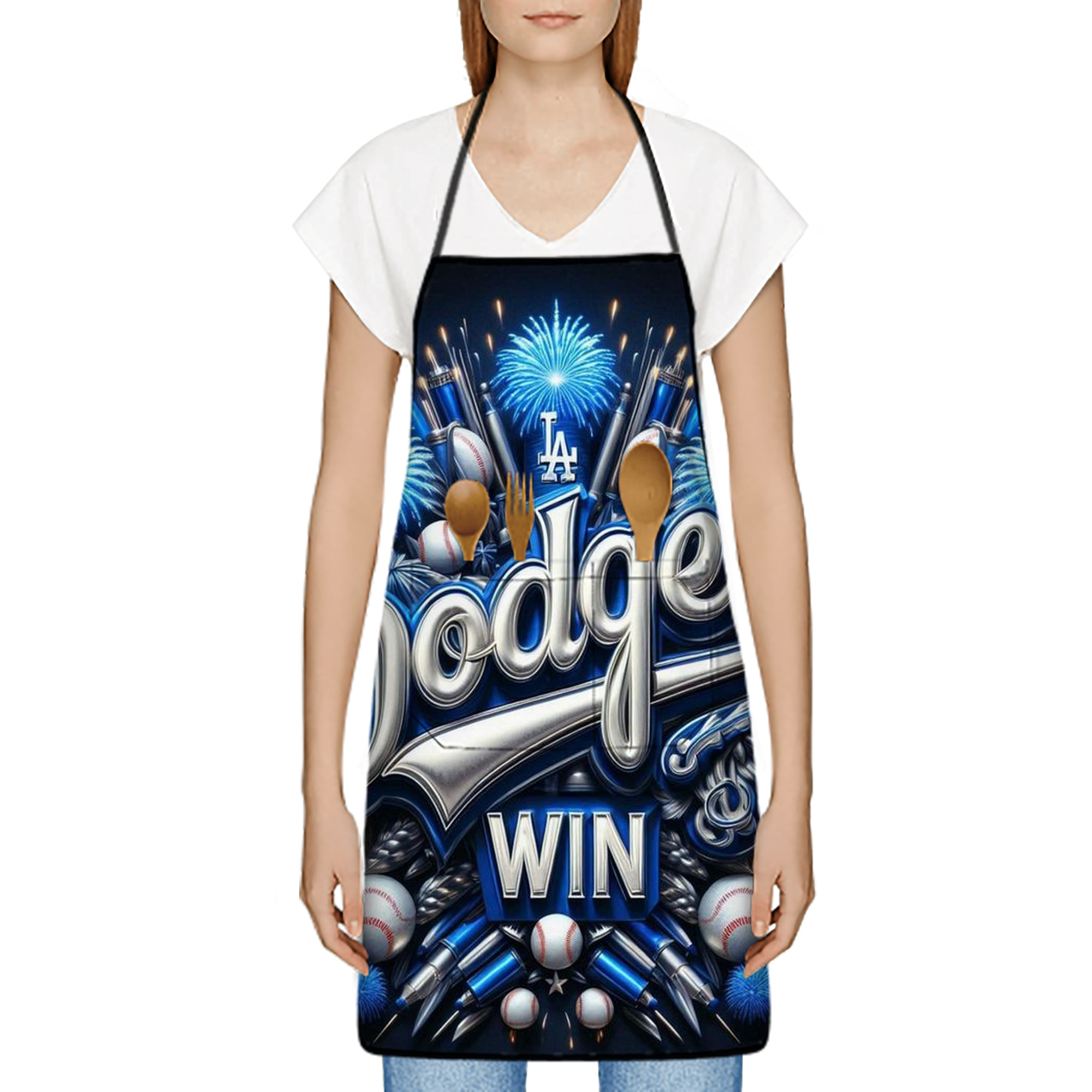  Stain-Resistant Polyester Apron With Pocket – Full Print, Waterproof, Anti-Wrinkle, Anti-Pilling – Ideal For Kitchen, BBQ, Restaurant, Salon & More