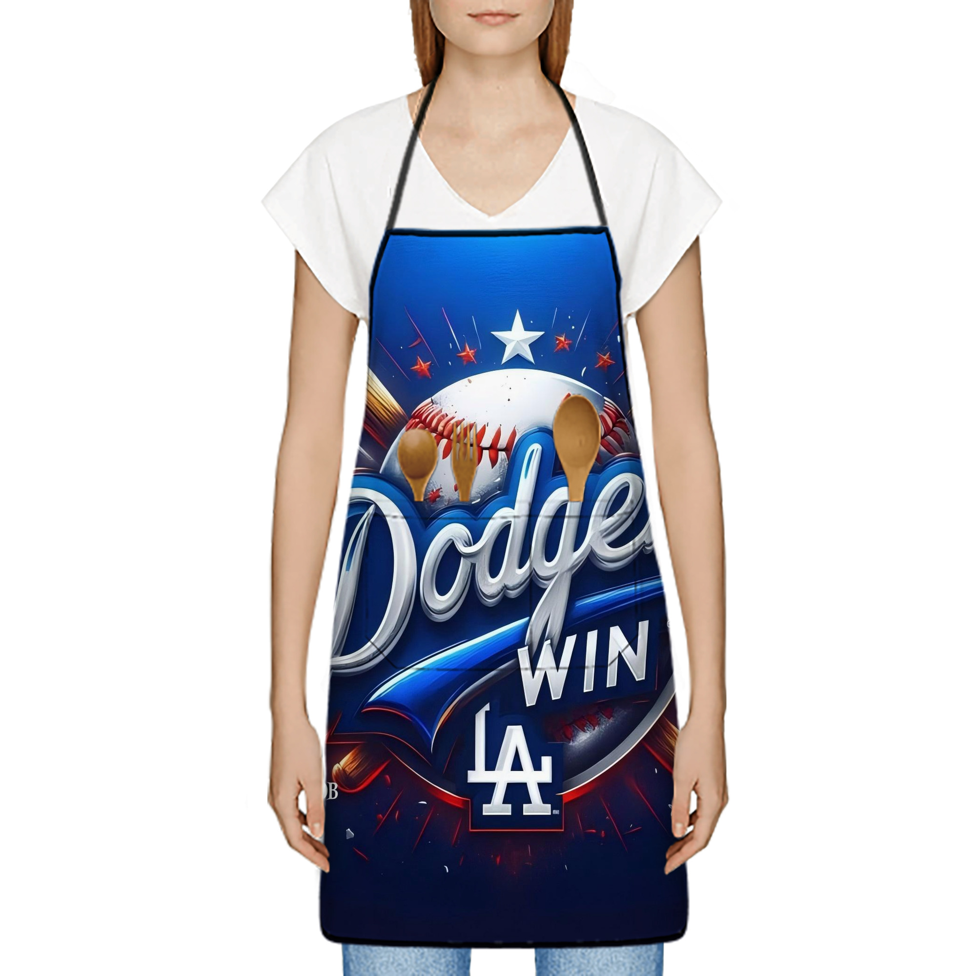 Stain-Resistant Polyester Apron With Pocket – Full Print, Waterproof, Anti-Wrinkle, Anti-Pilling – Ideal For Kitchen, BBQ, Restaurant, Salon & More