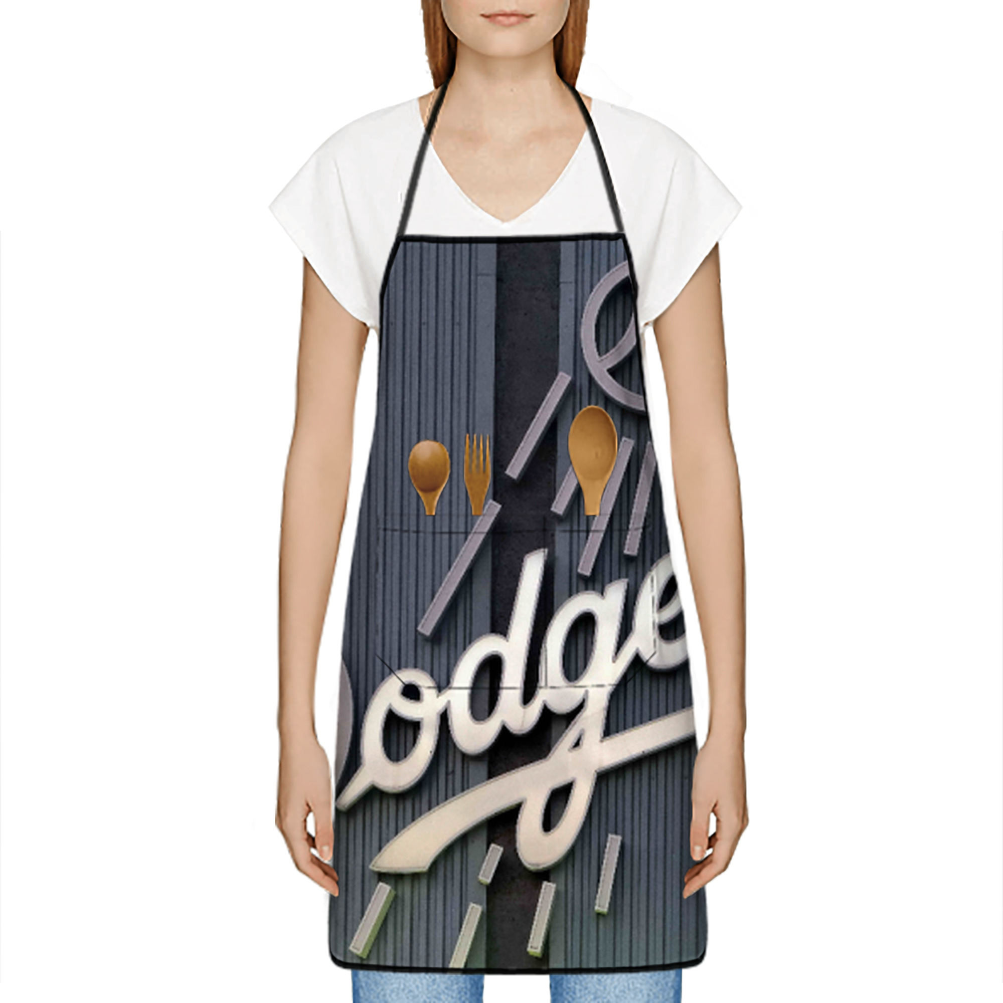  Stain-Resistant Polyester Apron With Pocket – Full Print, Waterproof, Anti-Wrinkle, Anti-Pilling – Ideal For Kitchen, BBQ, Restaurant, Salon & More