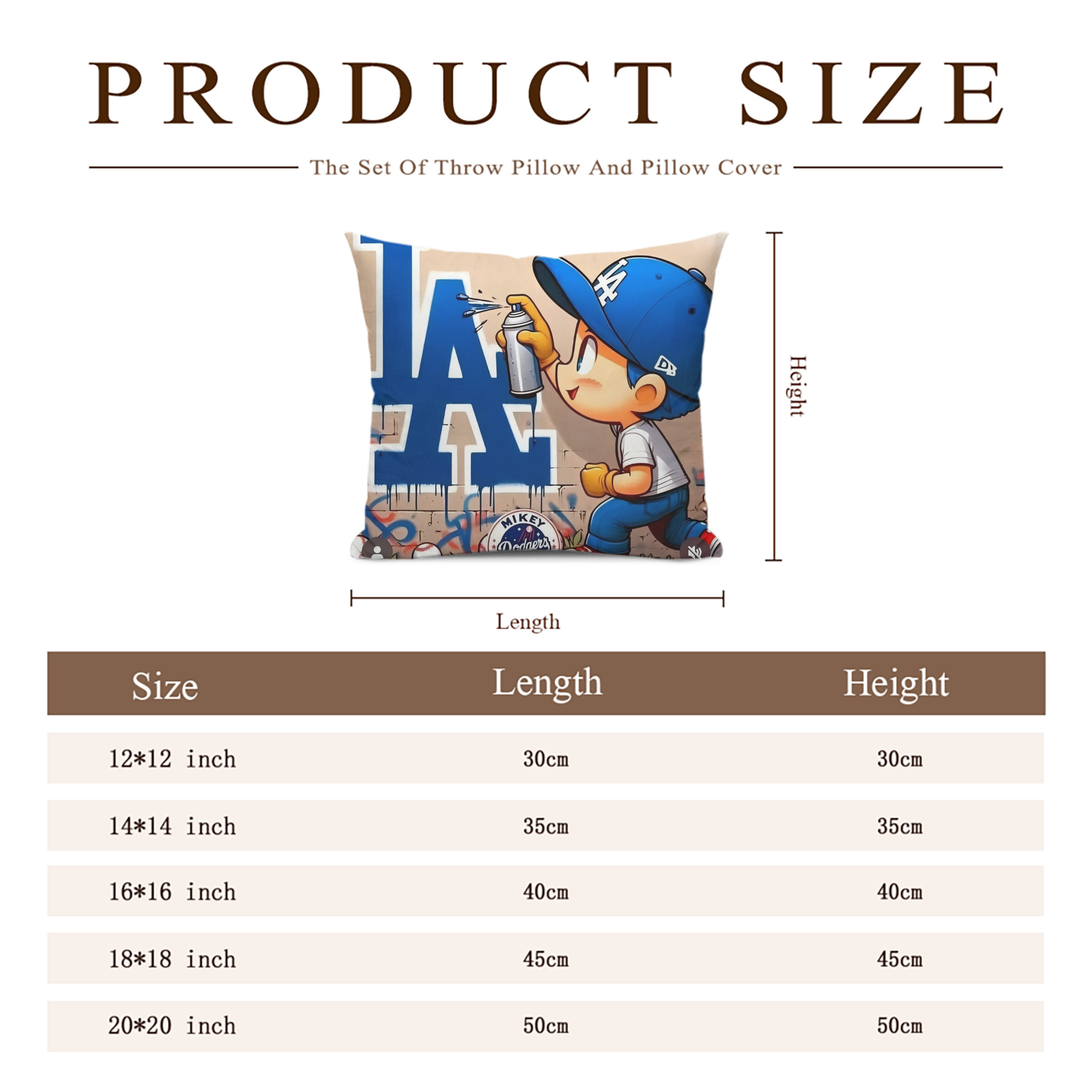  Soft Polyester Pillow Cover With Insert – Double-Sided Design, Invisible Zipper, Durable & Breathable – Easy Care Cushion Set