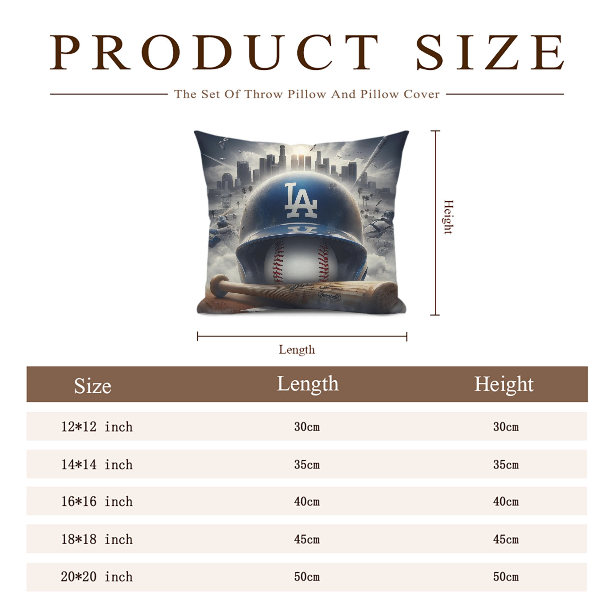  Soft Polyester Pillow Cover With Insert – Double-Sided Design, Invisible Zipper, Durable & Breathable – Easy Care Cushion Set