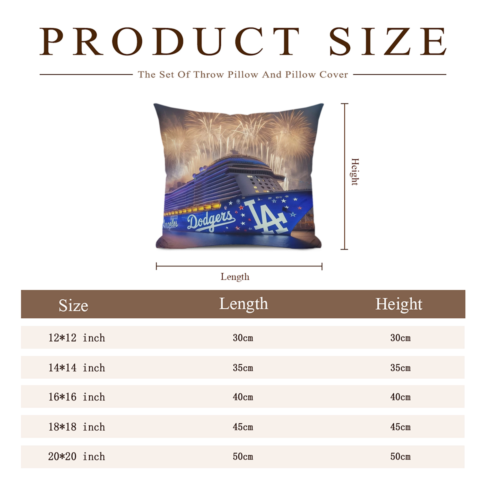  Soft Polyester Pillow Cover With Insert – Double-Sided Design, Invisible Zipper, Durable & Breathable – Easy Care Cushion Set