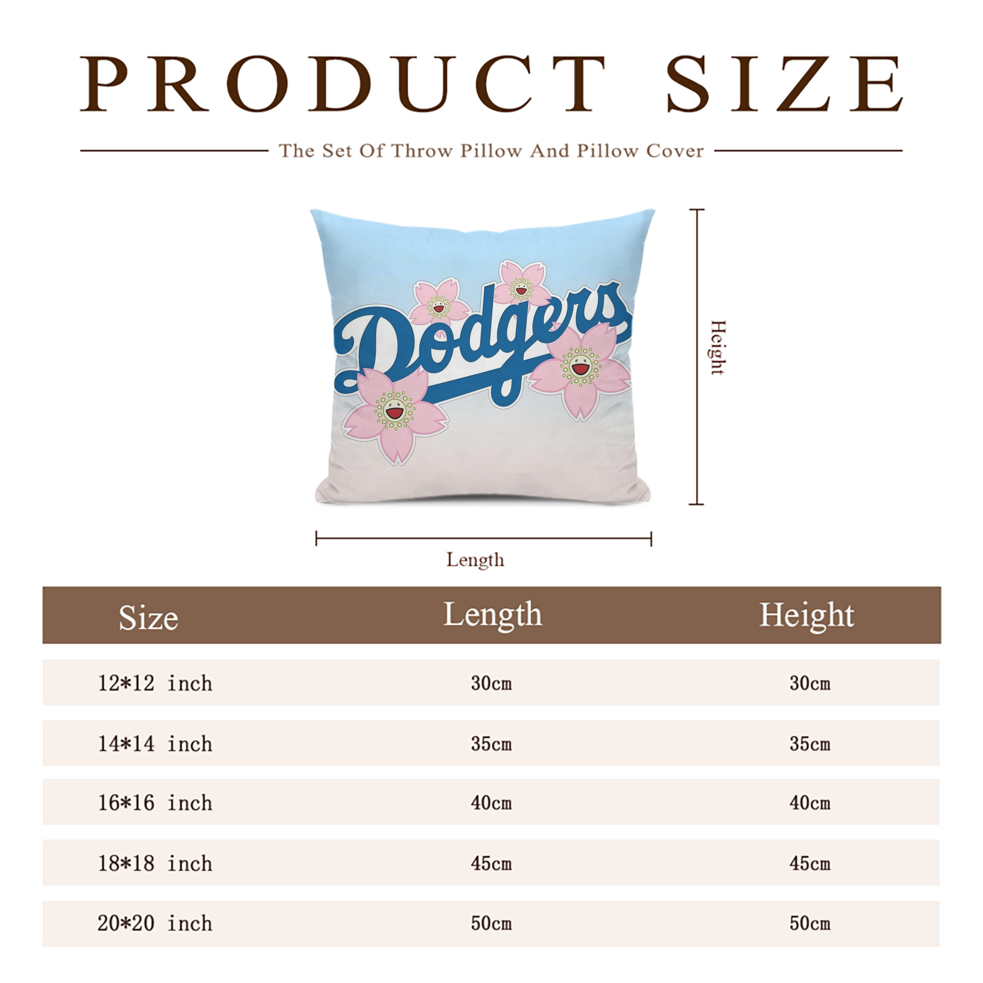  Soft Polyester Pillow Cover With Insert – Double-Sided Design, Invisible Zipper, Durable & Breathable – Easy Care Cushion Set