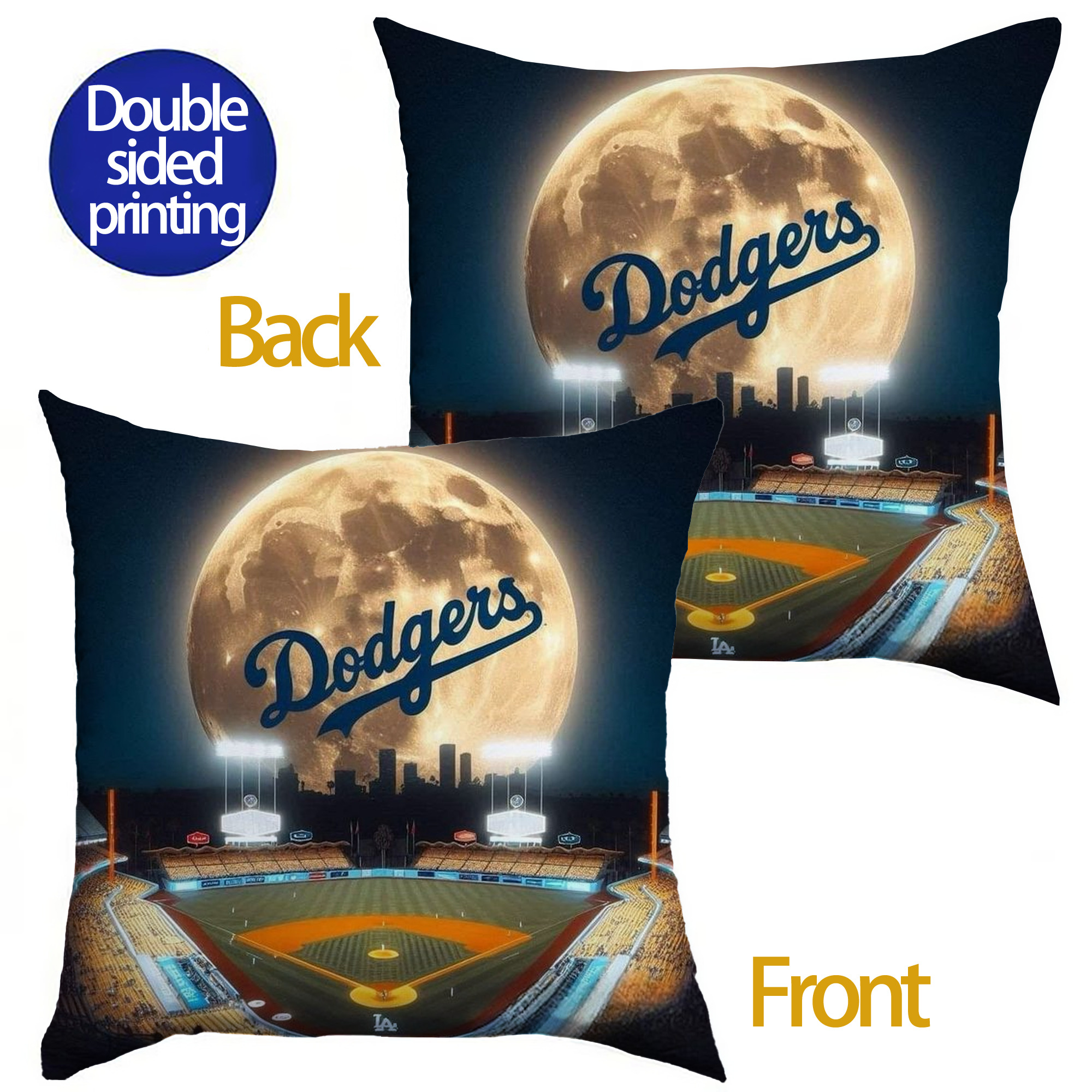  Soft Polyester Pillow Cover With Insert – Double-Sided Design, Invisible Zipper, Durable & Breathable – Easy Care Cushion Set