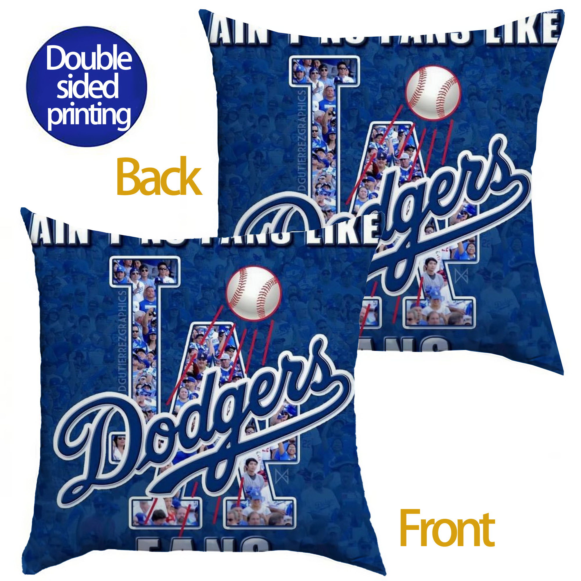  Soft Polyester Pillow Cover With Insert – Double-Sided Design, Invisible Zipper, Durable & Breathable – Easy Care Cushion Set