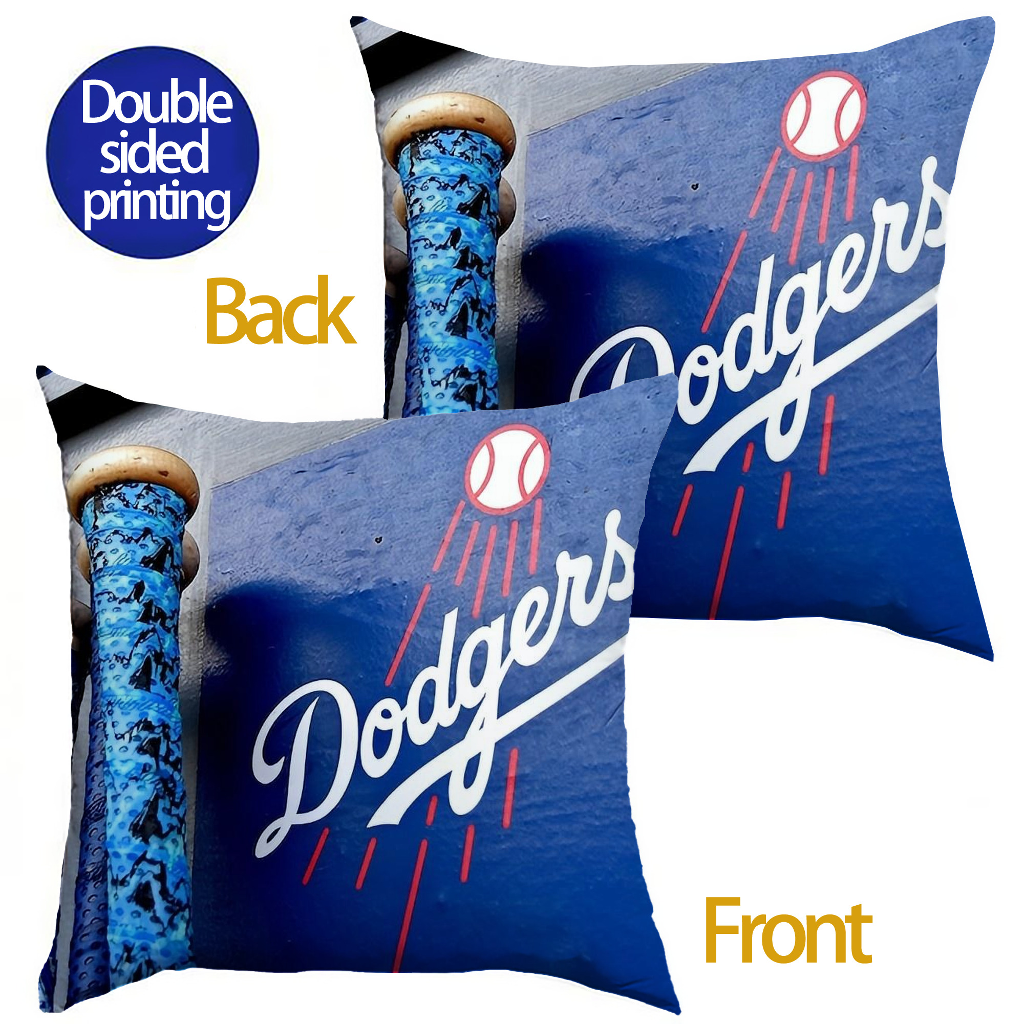  Soft Polyester Pillow Cover With Insert – Double-Sided Design, Invisible Zipper, Durable & Breathable – Easy Care Cushion Set