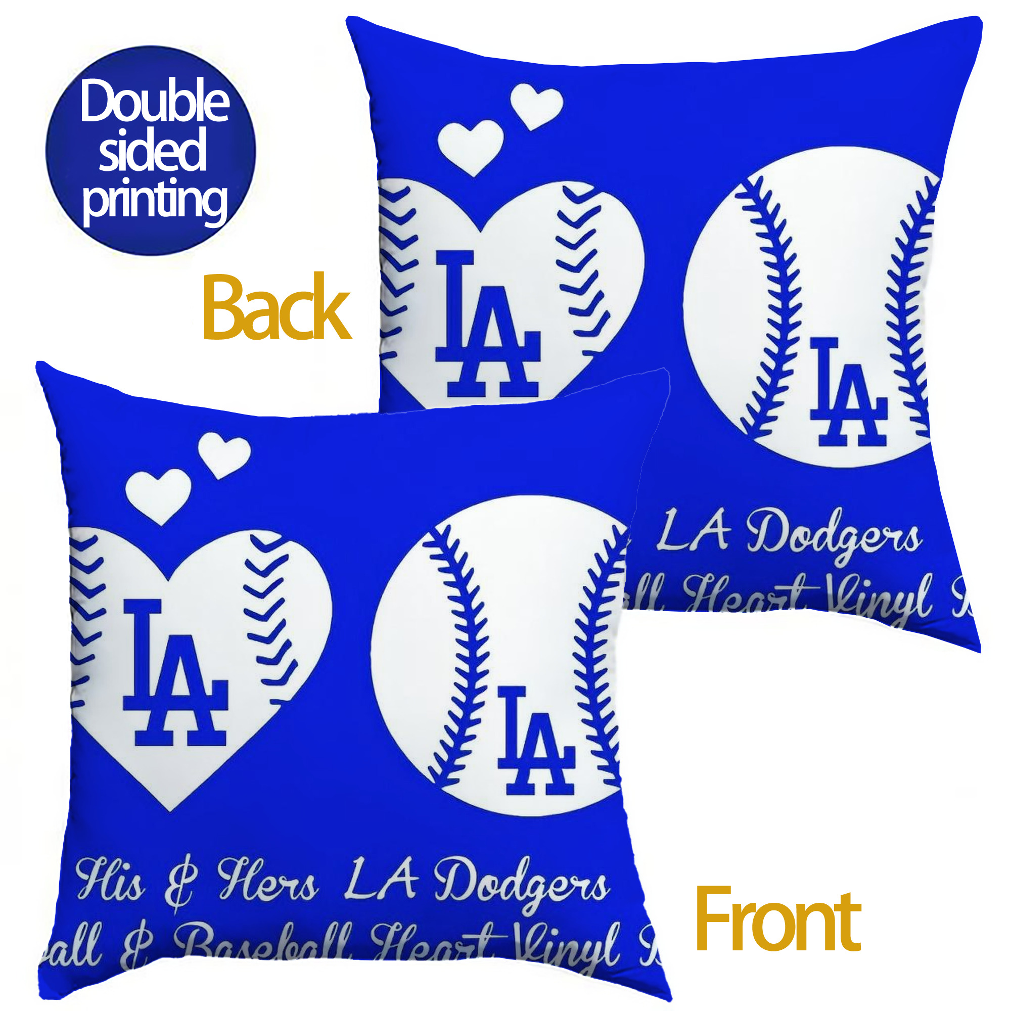  Soft Polyester Pillow Cover With Insert – Double-Sided Design, Invisible Zipper, Durable & Breathable – Easy Care Cushion Set