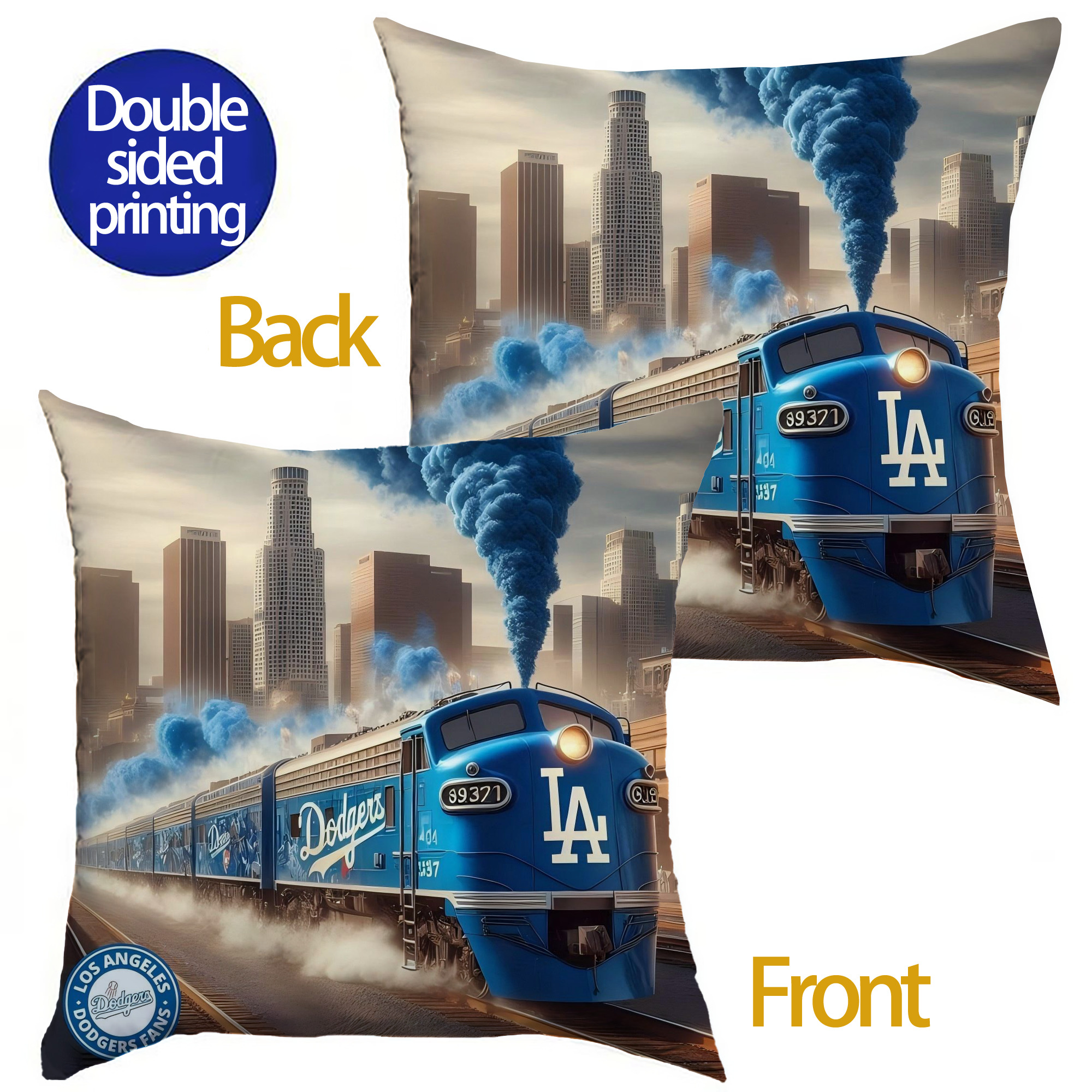  Soft Polyester Pillow Cover With Insert – Double-Sided Design, Invisible Zipper, Durable & Breathable – Easy Care Cushion Set