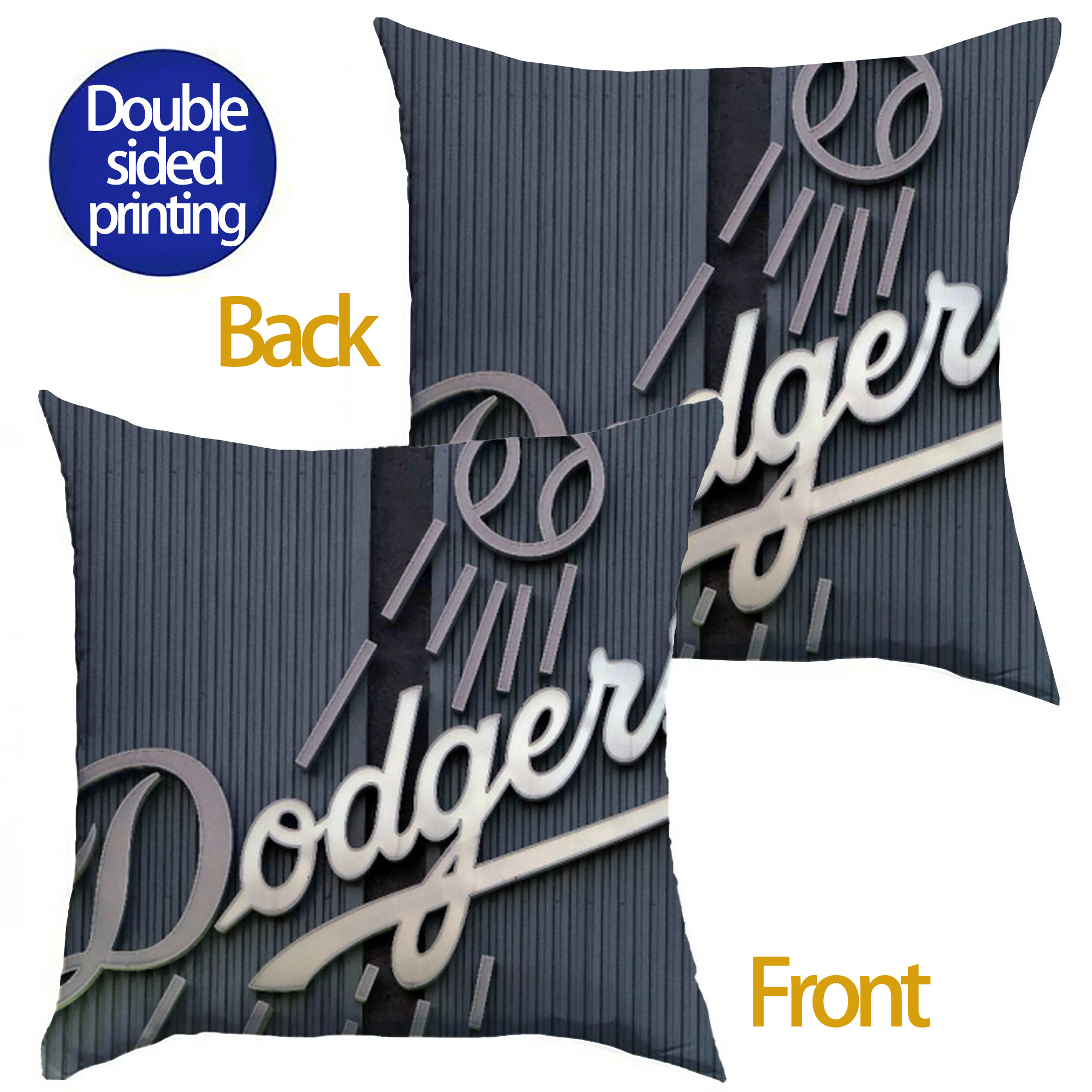  Soft Polyester Pillow Cover With Insert – Double-Sided Design, Invisible Zipper, Durable & Breathable – Easy Care Cushion Set