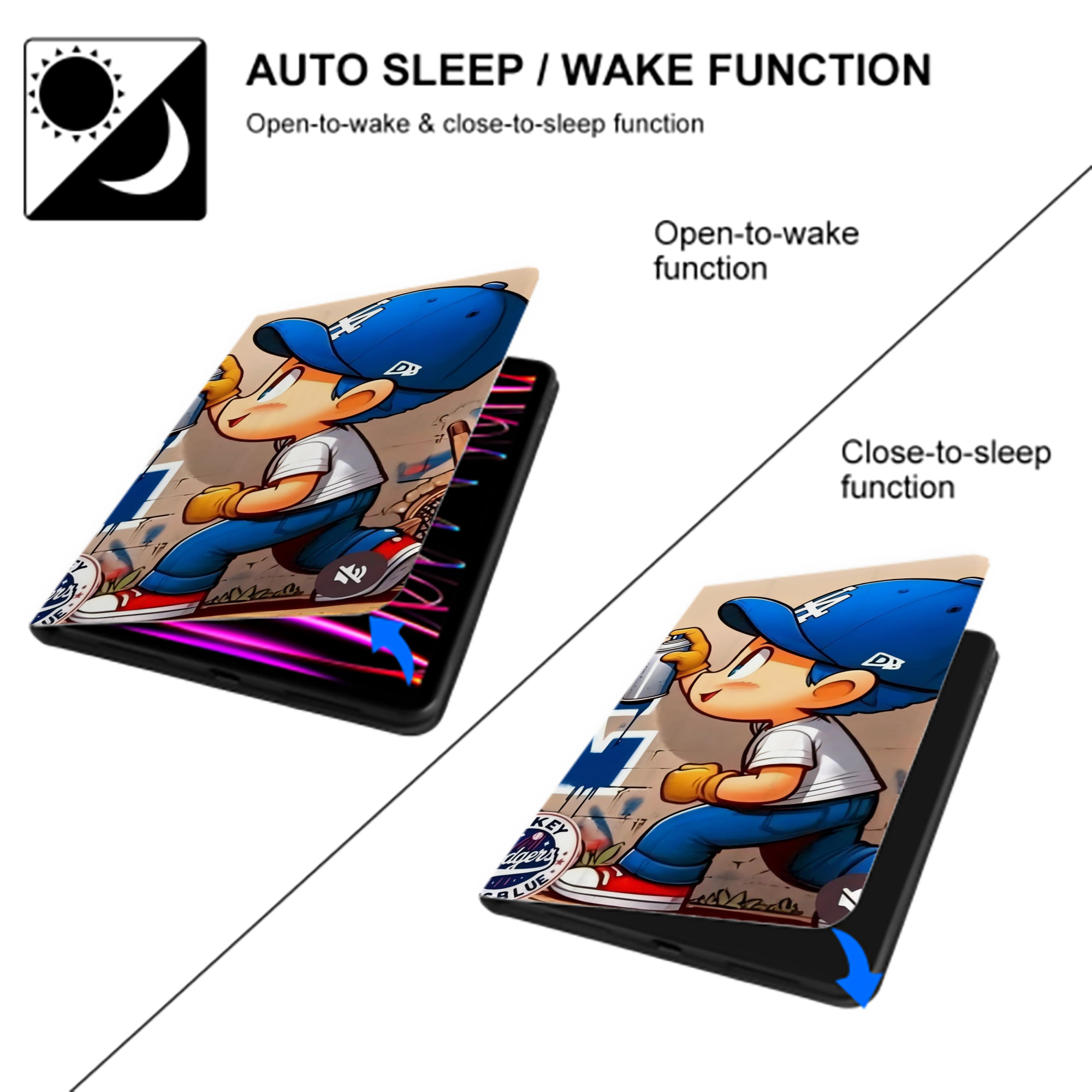  IPad Case Without Pencil Slot – Book-Style Cover With PU Leather & TPU – Slim, Durable, Scratch-Resistant, Full Protection & Easy Access