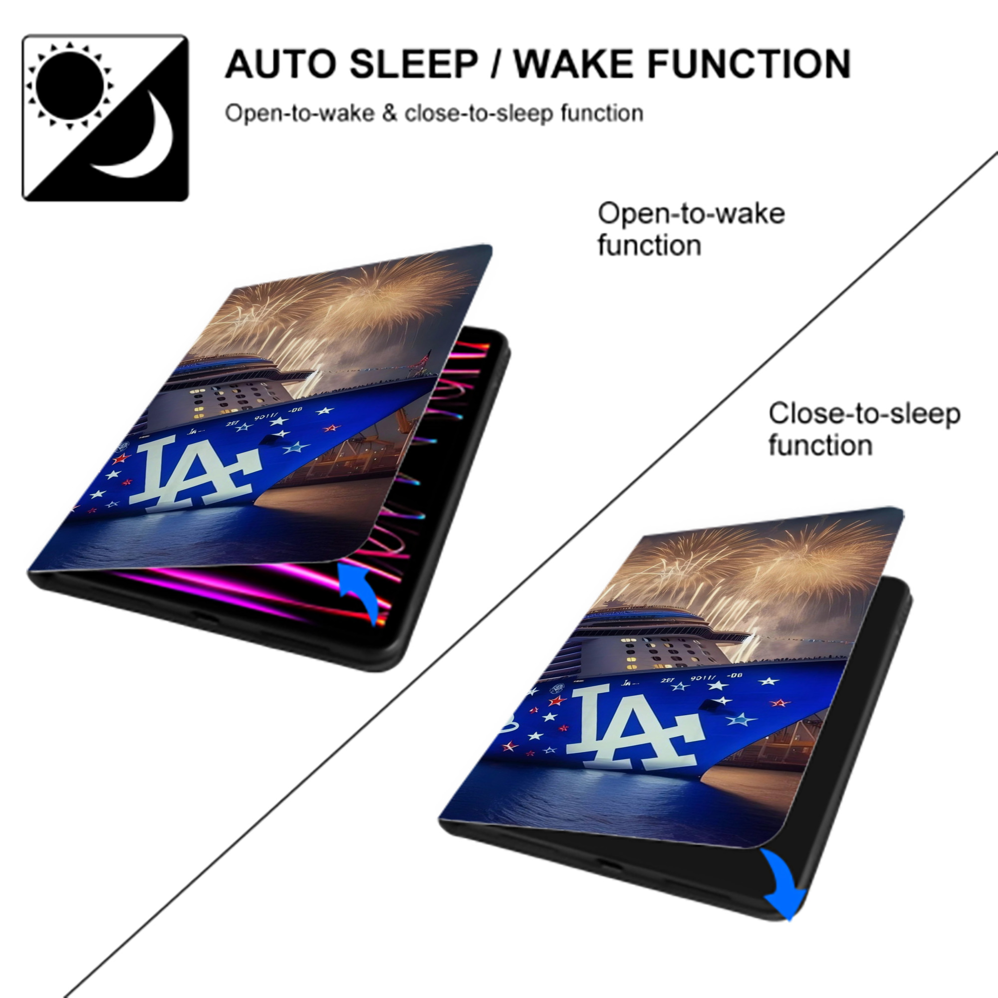  IPad Case Without Pencil Slot – Book-Style Cover With PU Leather & TPU – Slim, Durable, Scratch-Resistant, Full Protection & Easy Access