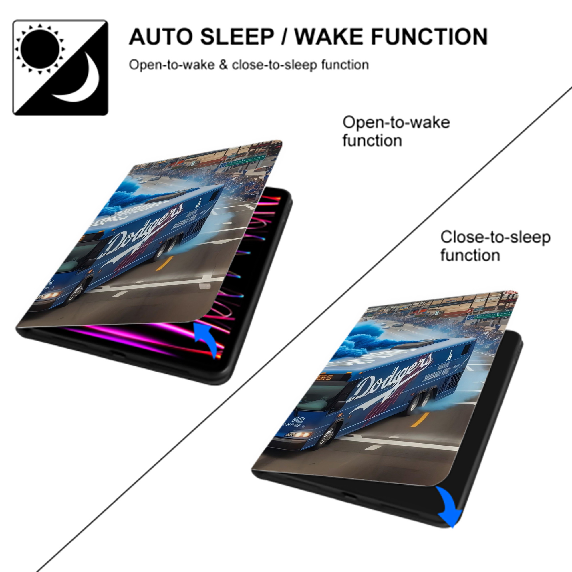  IPad Case Without Pencil Slot – Book-Style Cover With PU Leather & TPU – Slim, Durable, Scratch-Resistant, Full Protection & Easy Access