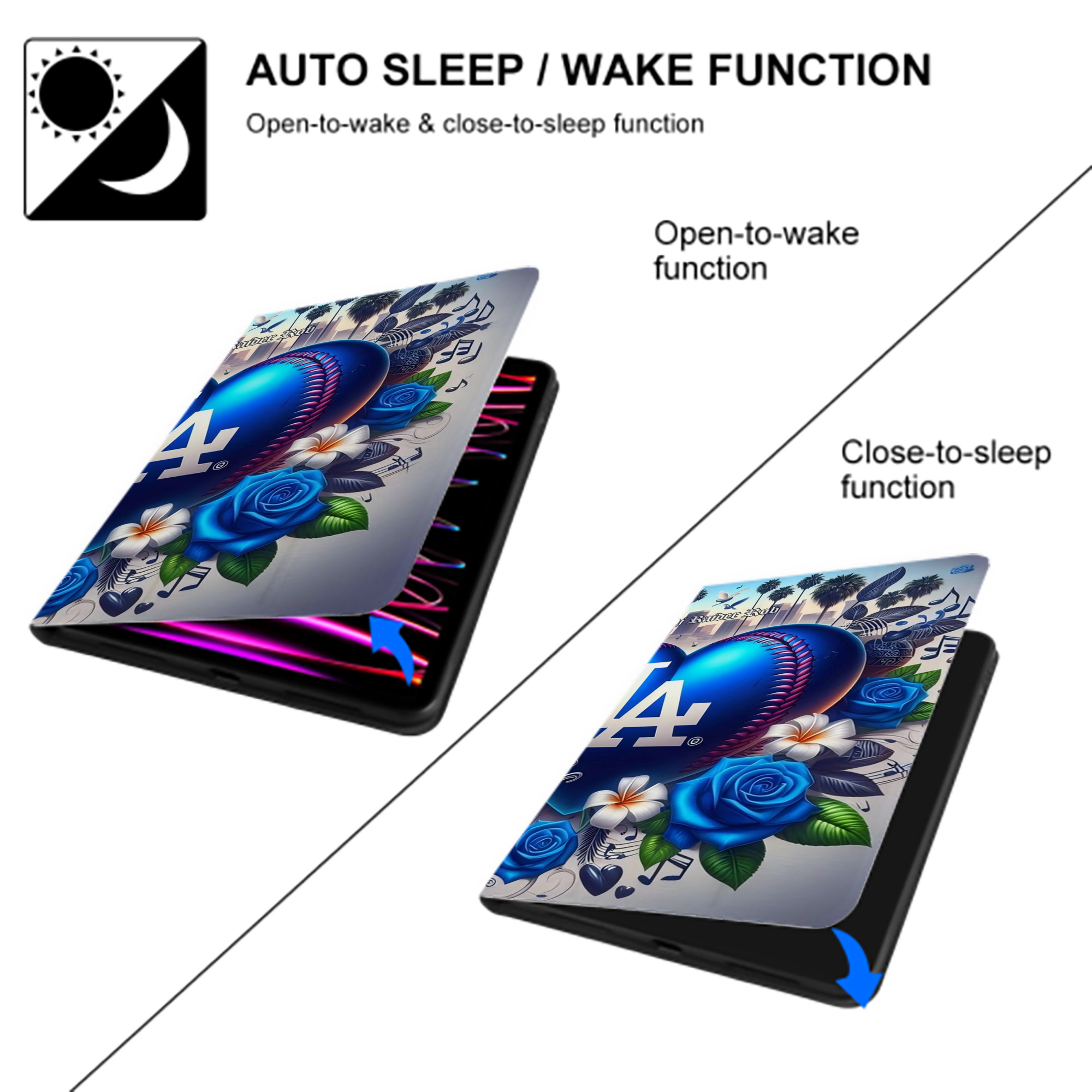  IPad Case Without Pencil Slot – Book-Style Cover With PU Leather & TPU – Slim, Durable, Scratch-Resistant, Full Protection & Easy Access