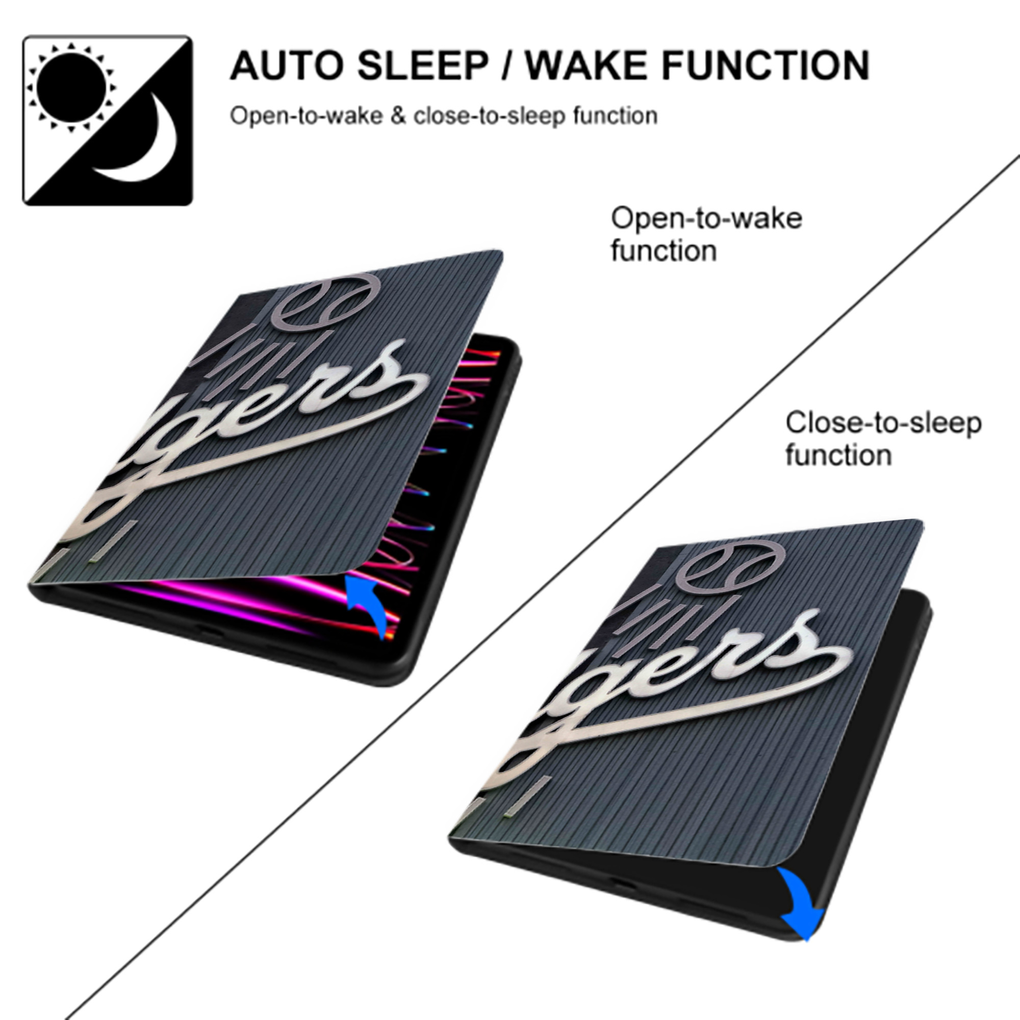  IPad Case Without Pencil Slot – Book-Style Cover With PU Leather & TPU – Slim, Durable, Scratch-Resistant, Full Protection & Easy Access