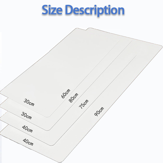  Large Rubber Desk Mat With Mouse Pad Edge Locking, Durable Non-Slip Surface For Office & Home, Easy To Clean, Protects Desk From Scratches & Stains